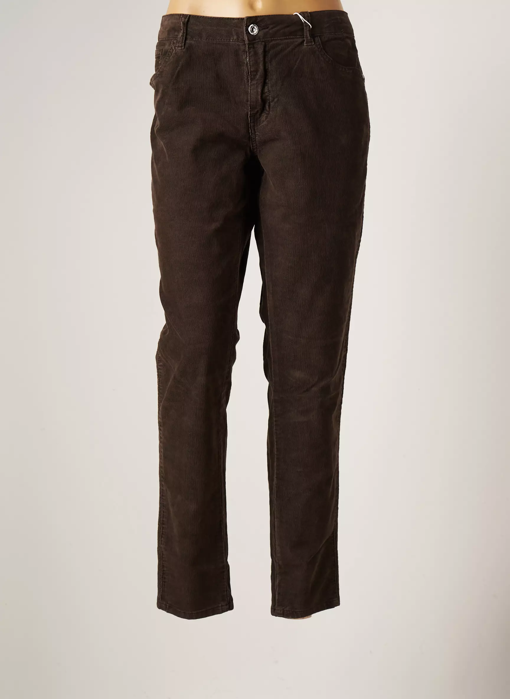 C Est Beau La Vie Pantalons Droits Femme couleur marron