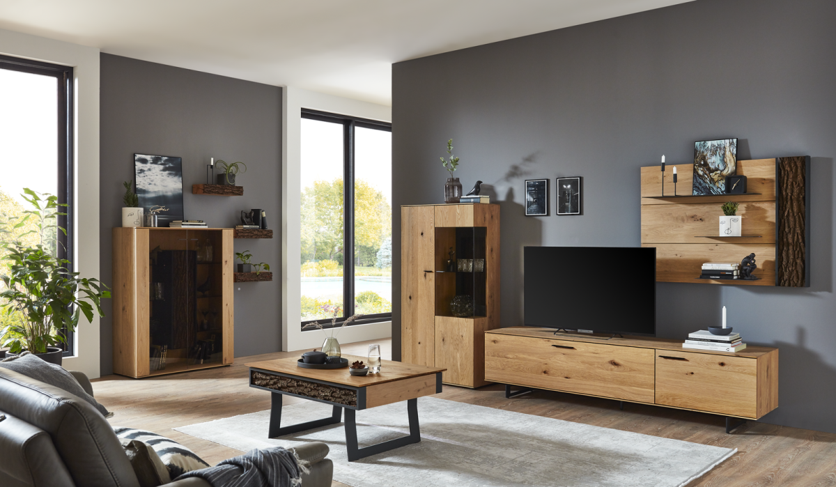 Hartmann Highboard Runa Glas Eiche