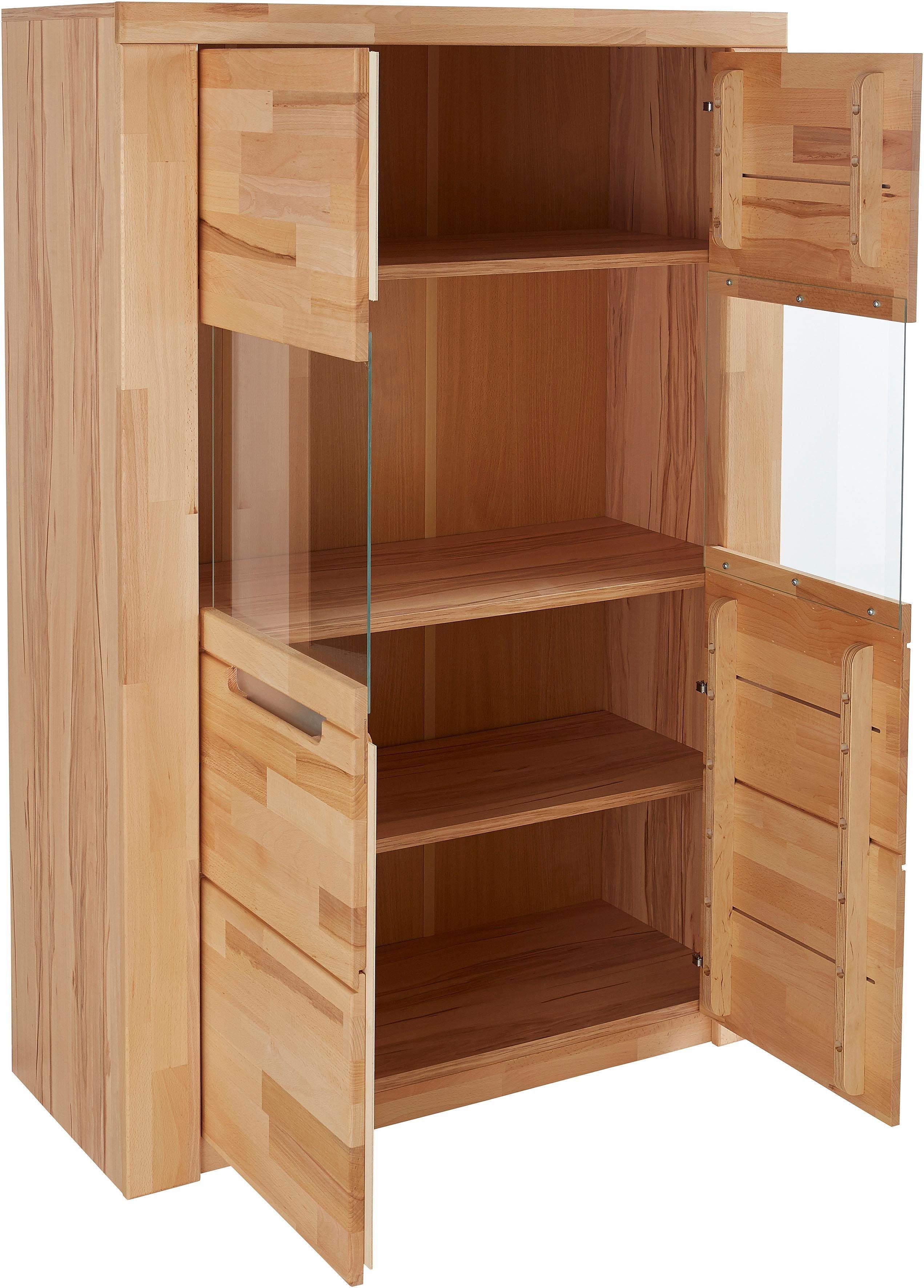 Woltra Highboard Kolding, Breite 100 cm mit 2 Glastüren