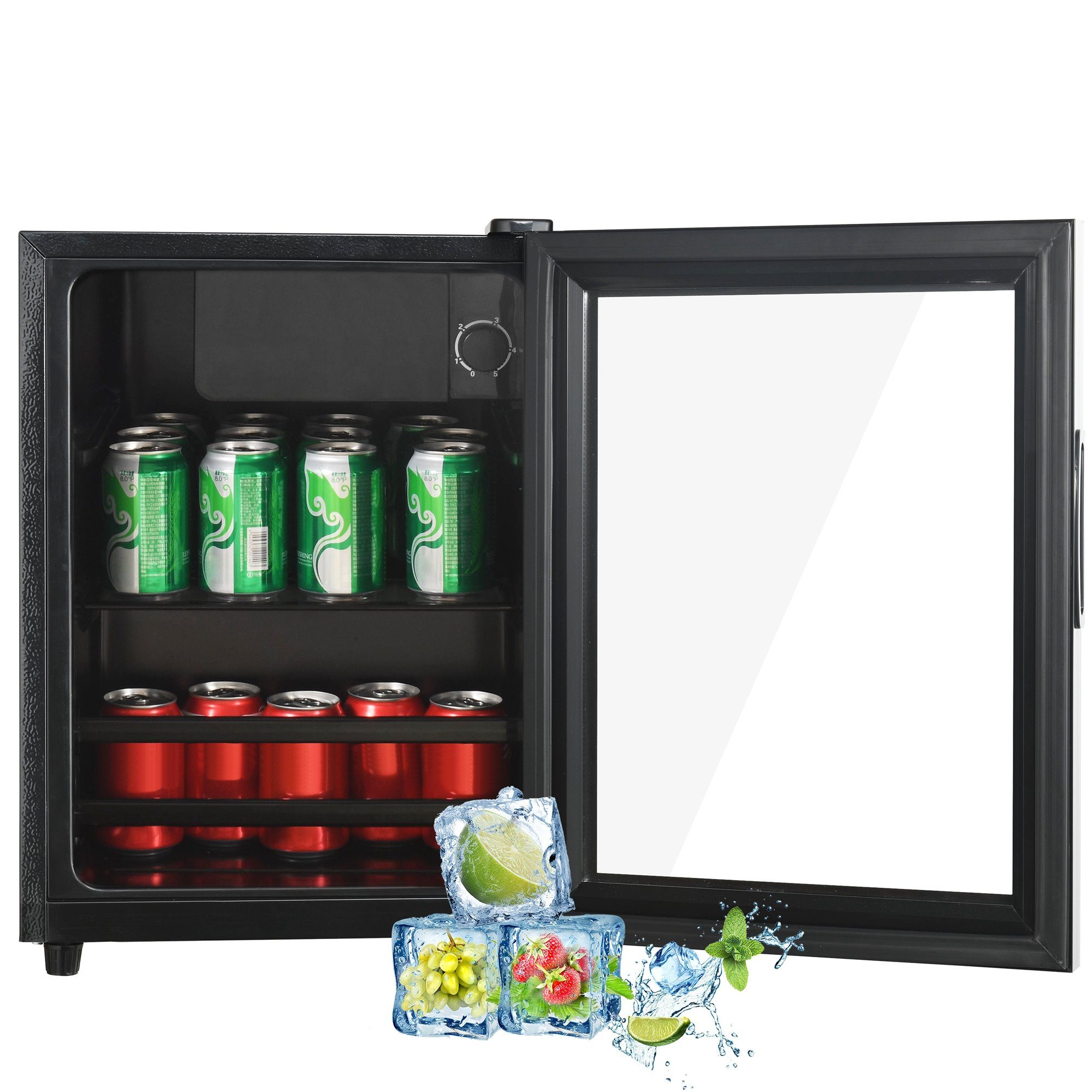 Dedom Getränkekühlschrank SC-55P, Minikühlschrank,Kühlschrank,55L,energieeffizient,Leiser Betrieb