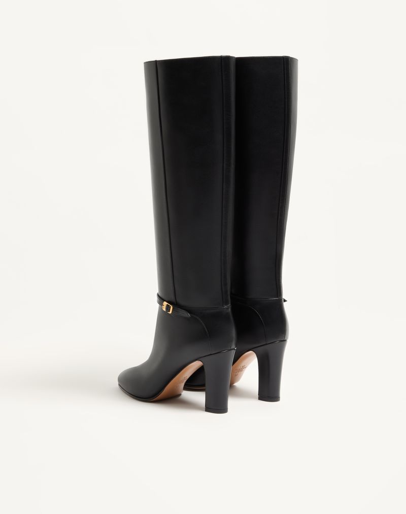 Bota Pattie de 100 mm em couro de bezerro