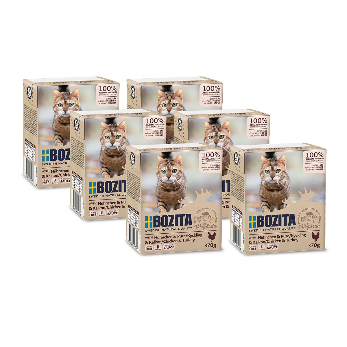 Bozita Tetra Häppchen in Soße mit Hühnchen & Pute bei ZooRoyal