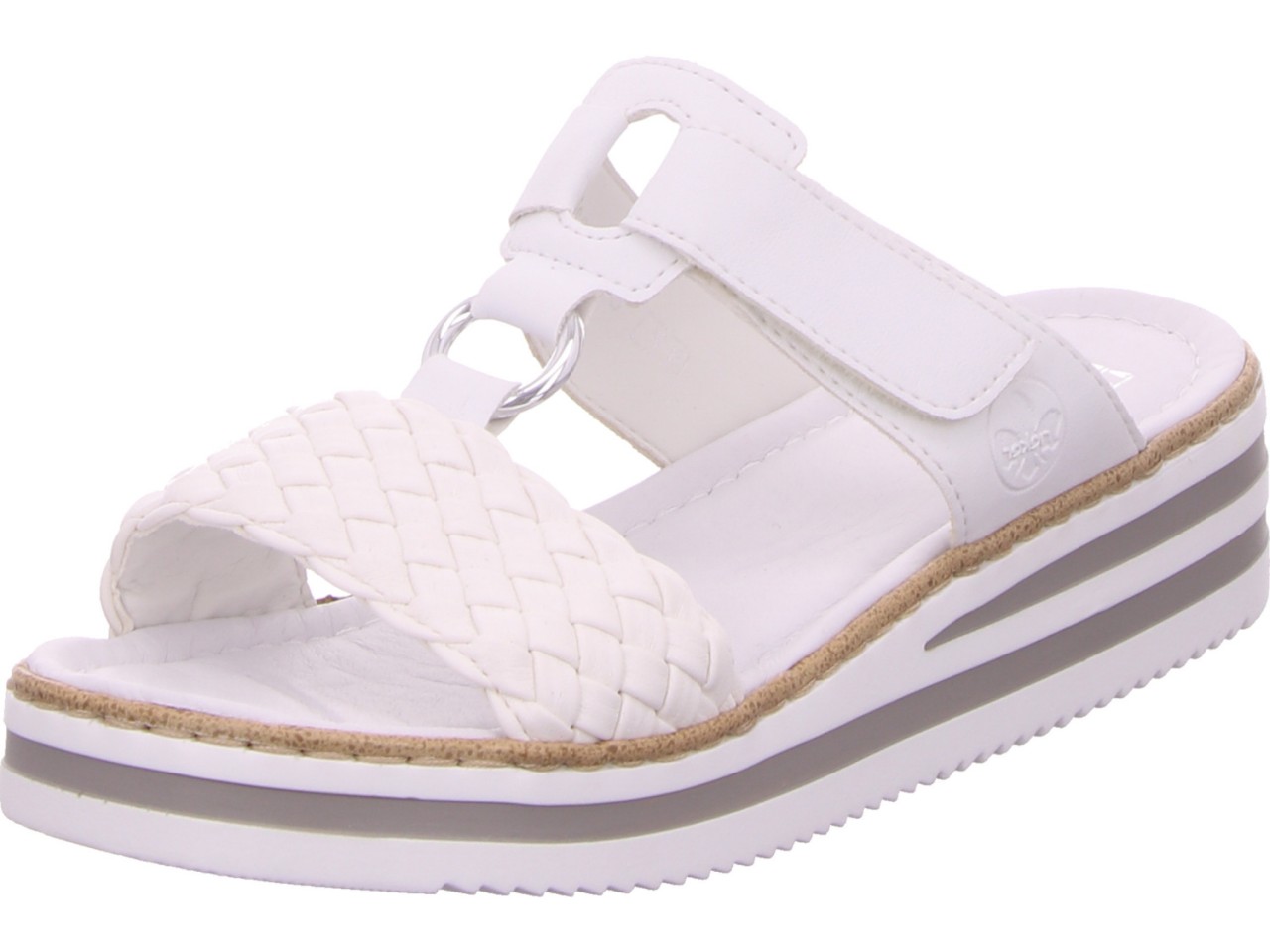 RIEKER Klassische Sandalen weiss