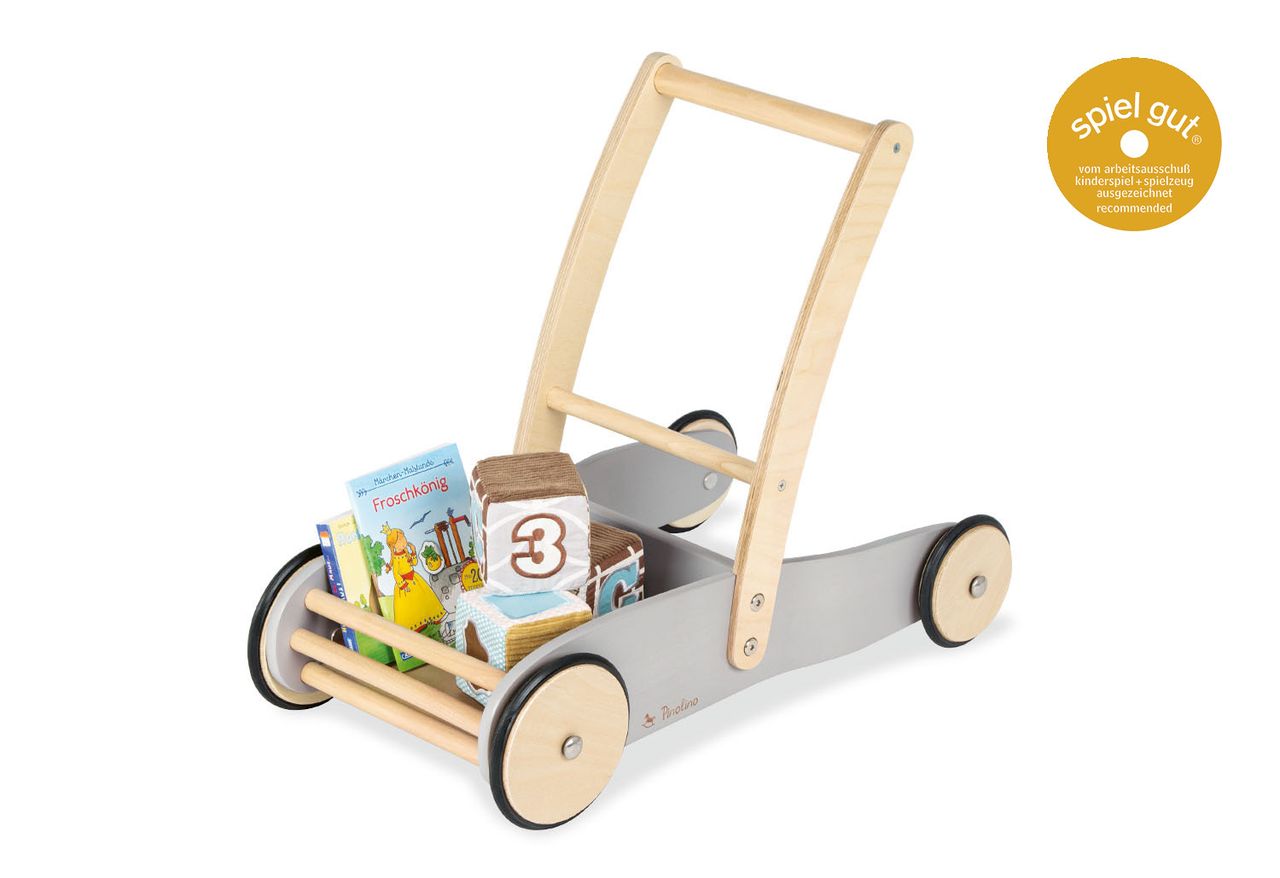 Pinolino Kinderträume Pinolino Lauflernwagen grau Kindergehhilfe Laufwagen