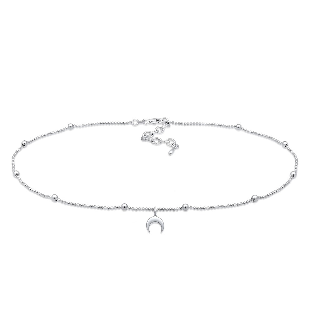 Elli Elli Collier Femme Demi-Lune en Argent Sterling (925/1000) collier