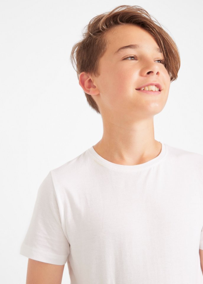 Jungen Basic T-Shirt aus Bio-Baumwolle (3er Pack)