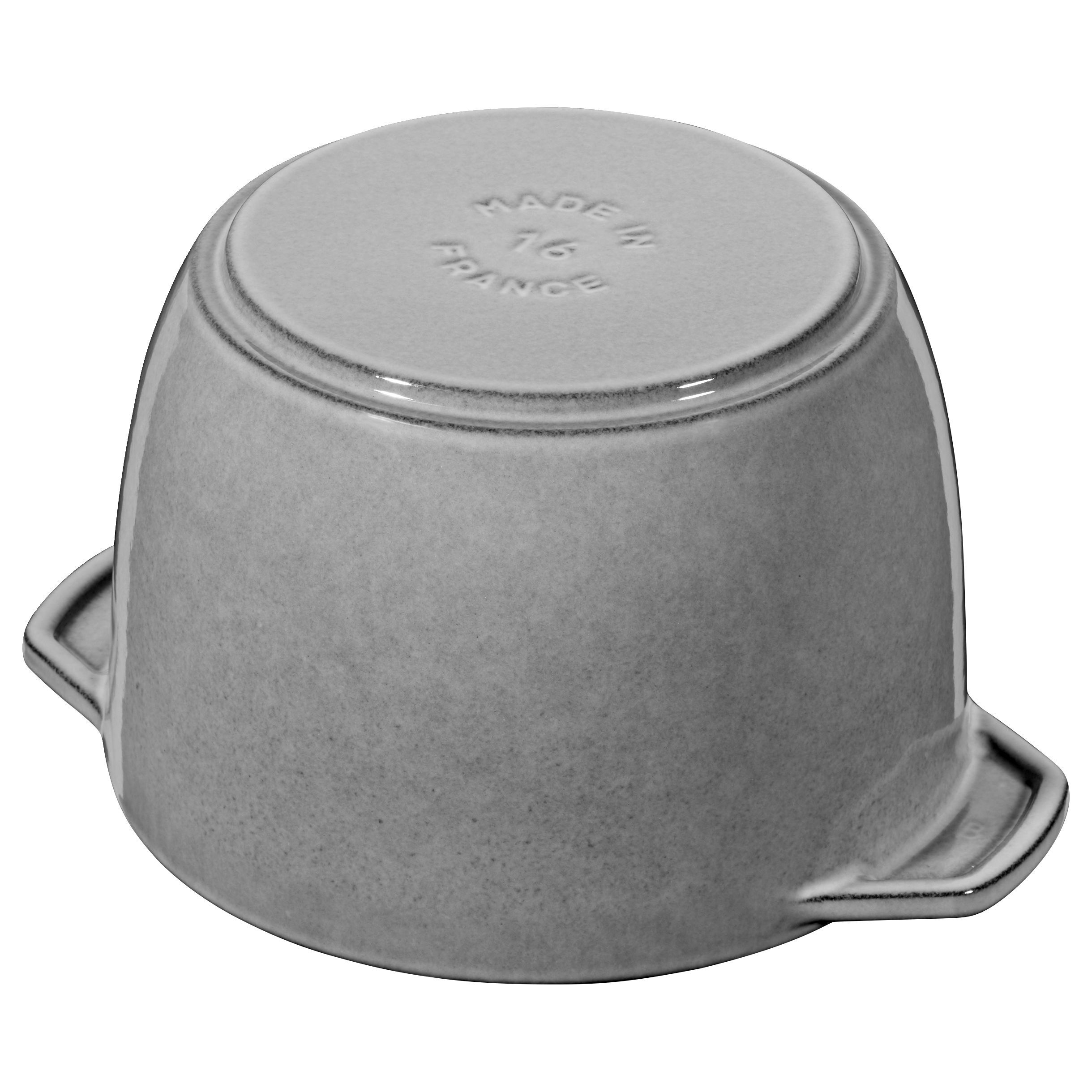 Reis-Cocotte 16 cm, rund, Graphit-Grau, Gusseisen