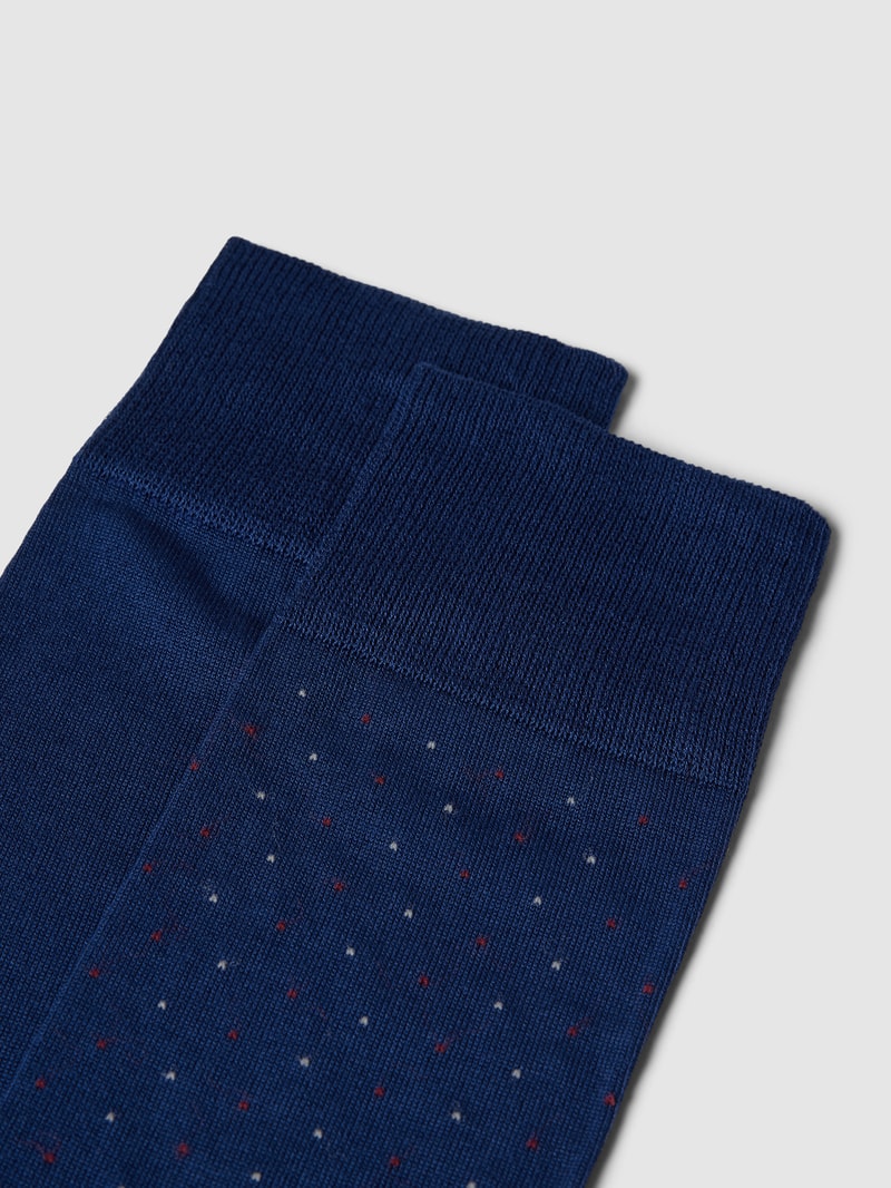 Socken mit Allover-Muster im 2er-Pack in dunkelblau