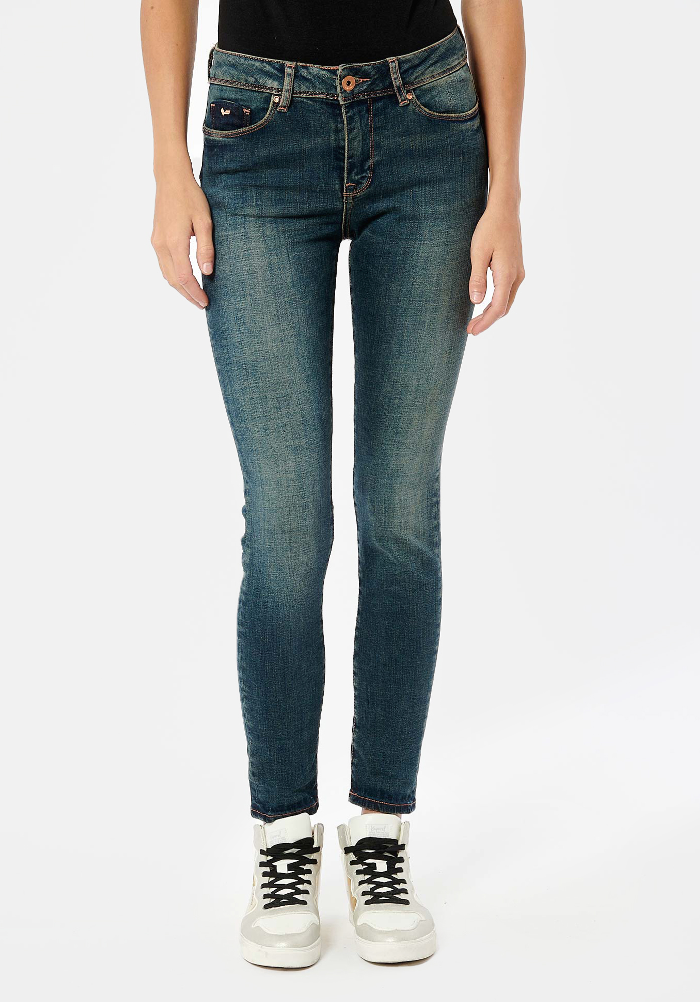 FLORE  Jean slim bleu femme
