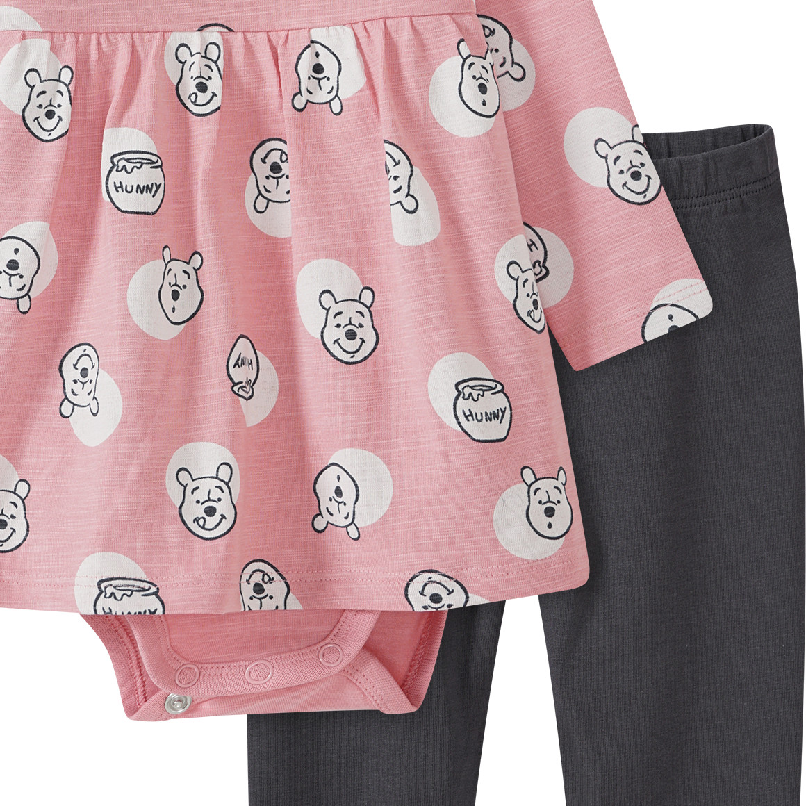 Winnie Puuh Bodykleid und Leggings im Set