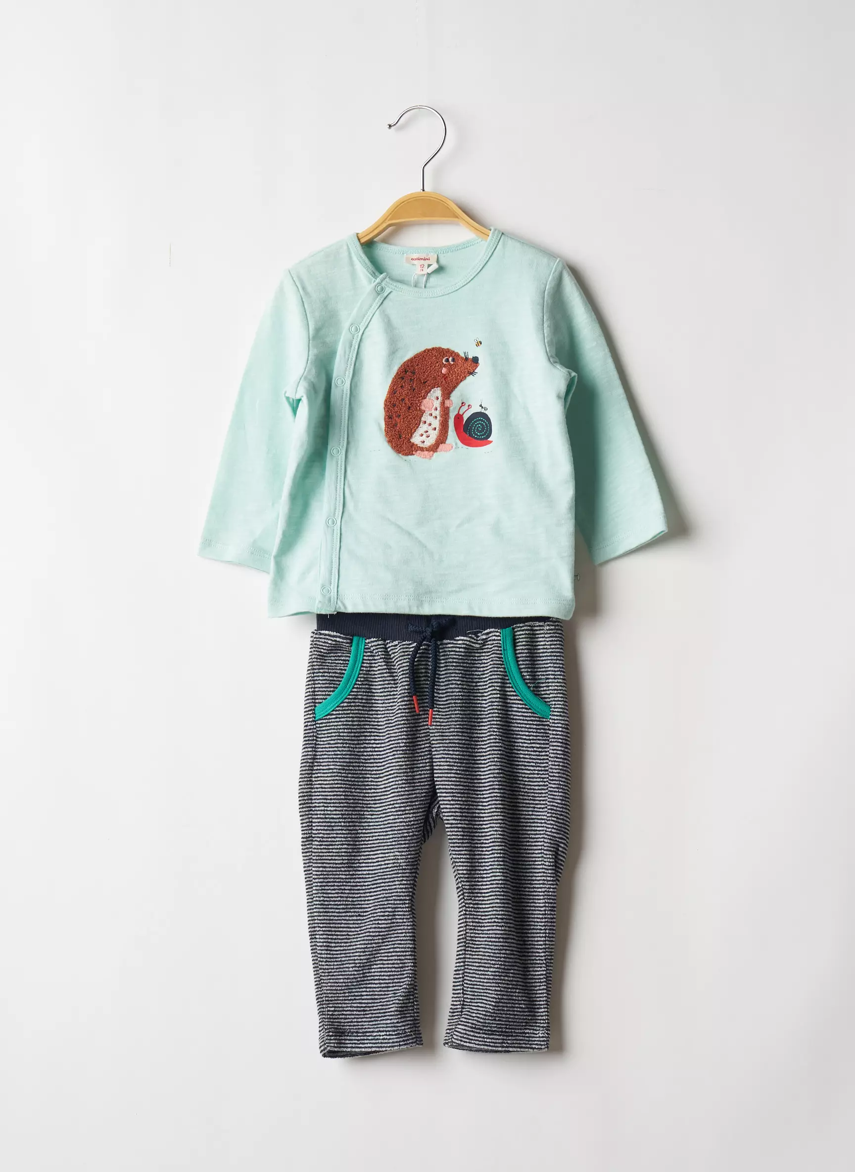 Catimini T Shirt Pantalon Garcon couleur vert