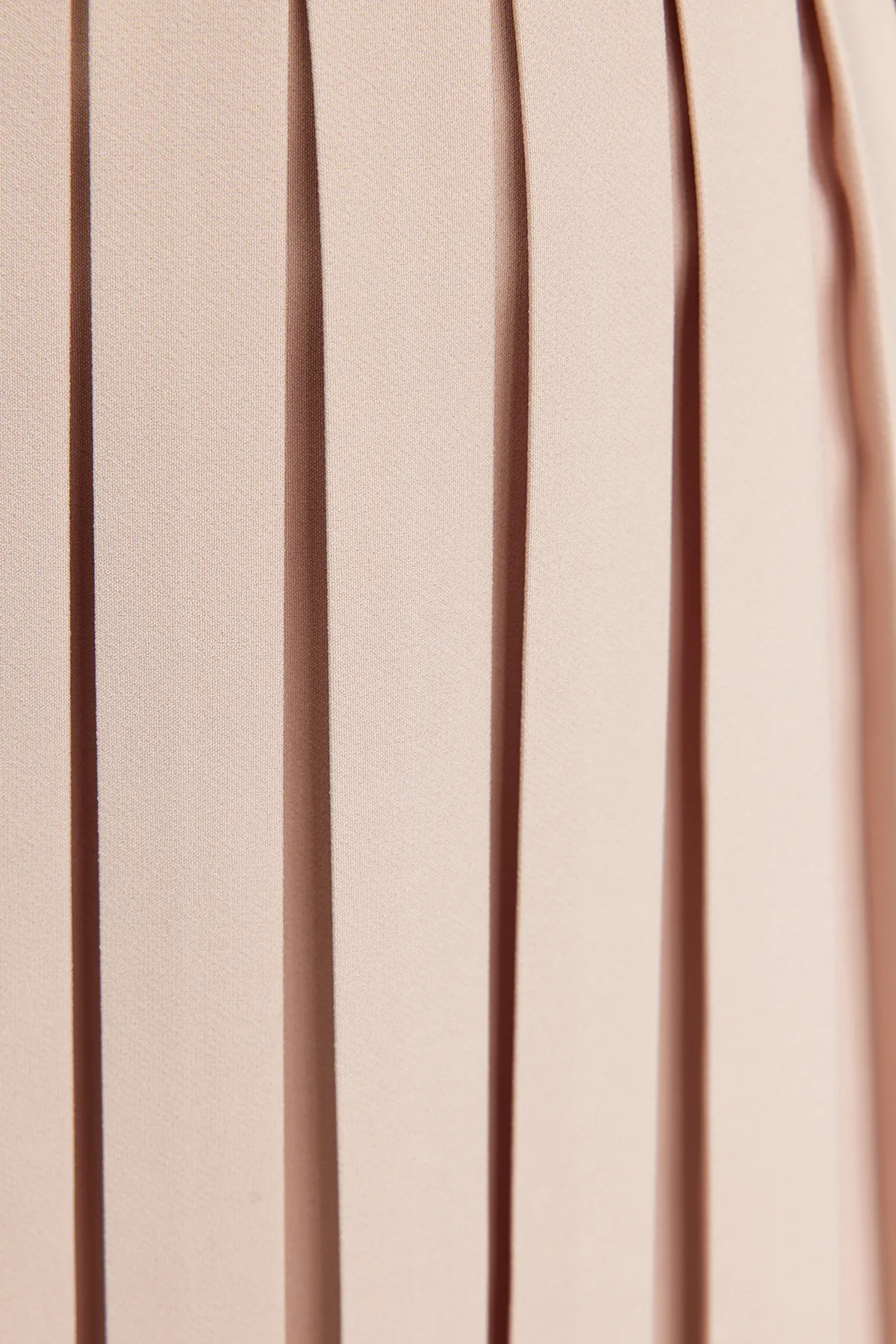 Trendyol Collection  Minirock in Beige – Faltendetail, gewebt, TWOAW21ET0111