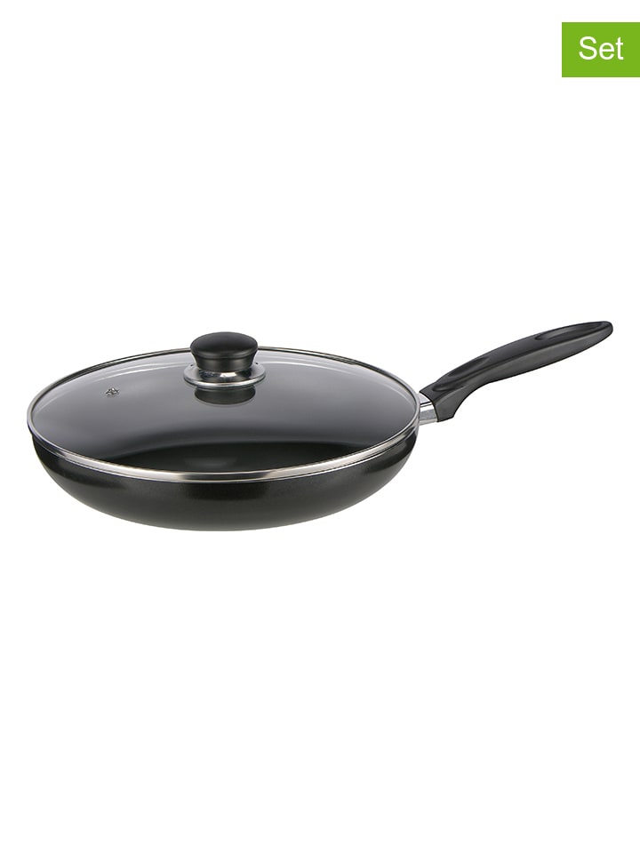 Chefware 2tlg. Set: Bratpfanne in Schwarz - Ø 28 cm günstig kaufen onesize