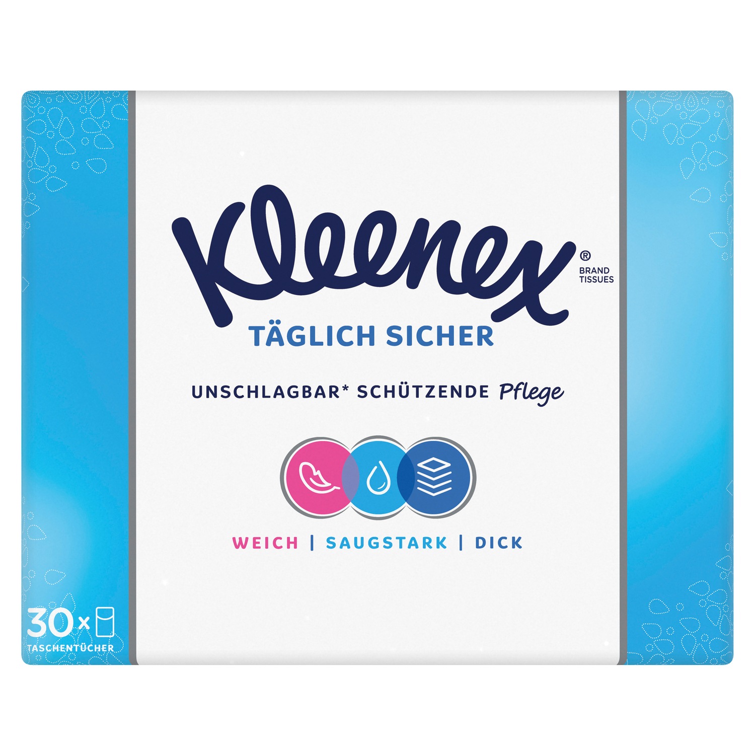 Kleenex Täglich Sicher Taschentücher 4-lagig 10 x 30 Päckchen à 9 Tücher