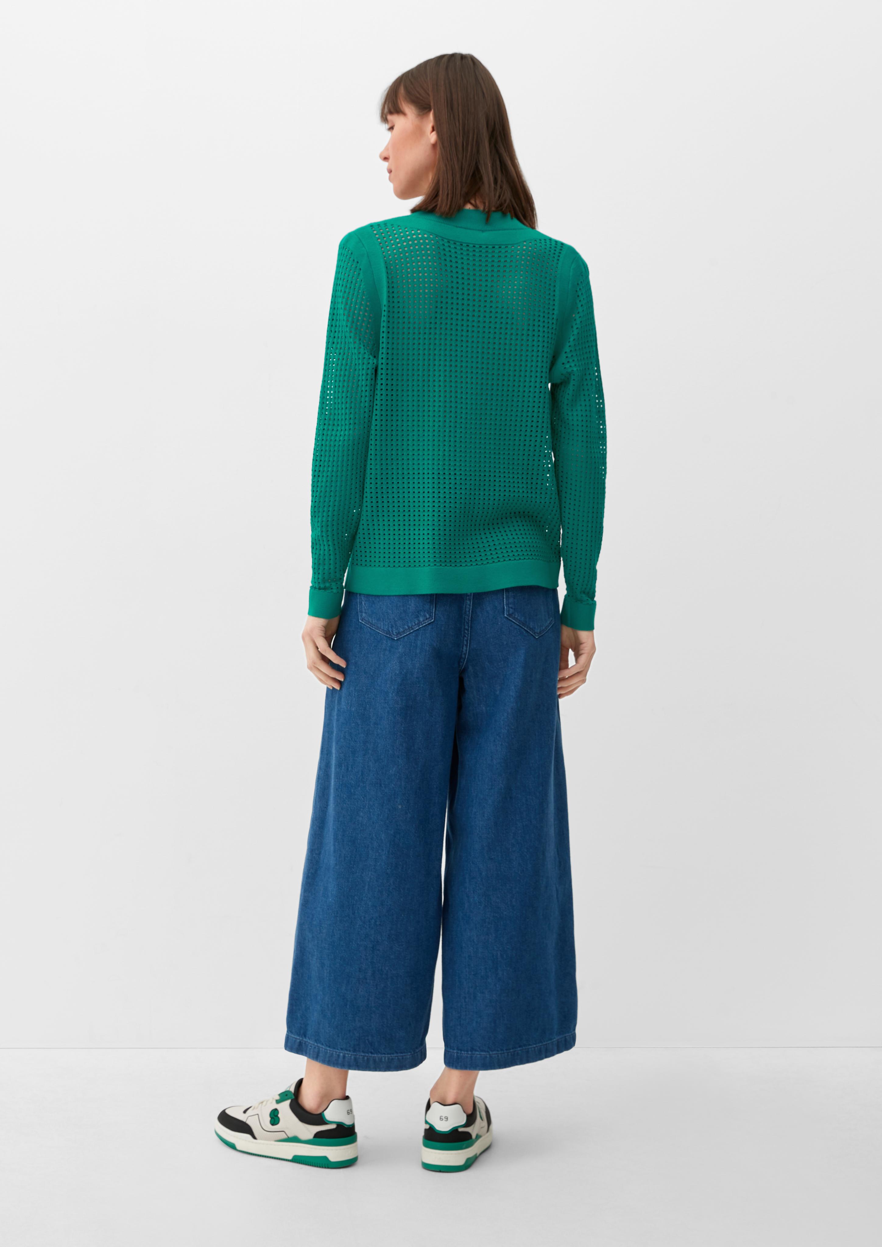 Pullover mit Lochmuster  2127071-7646