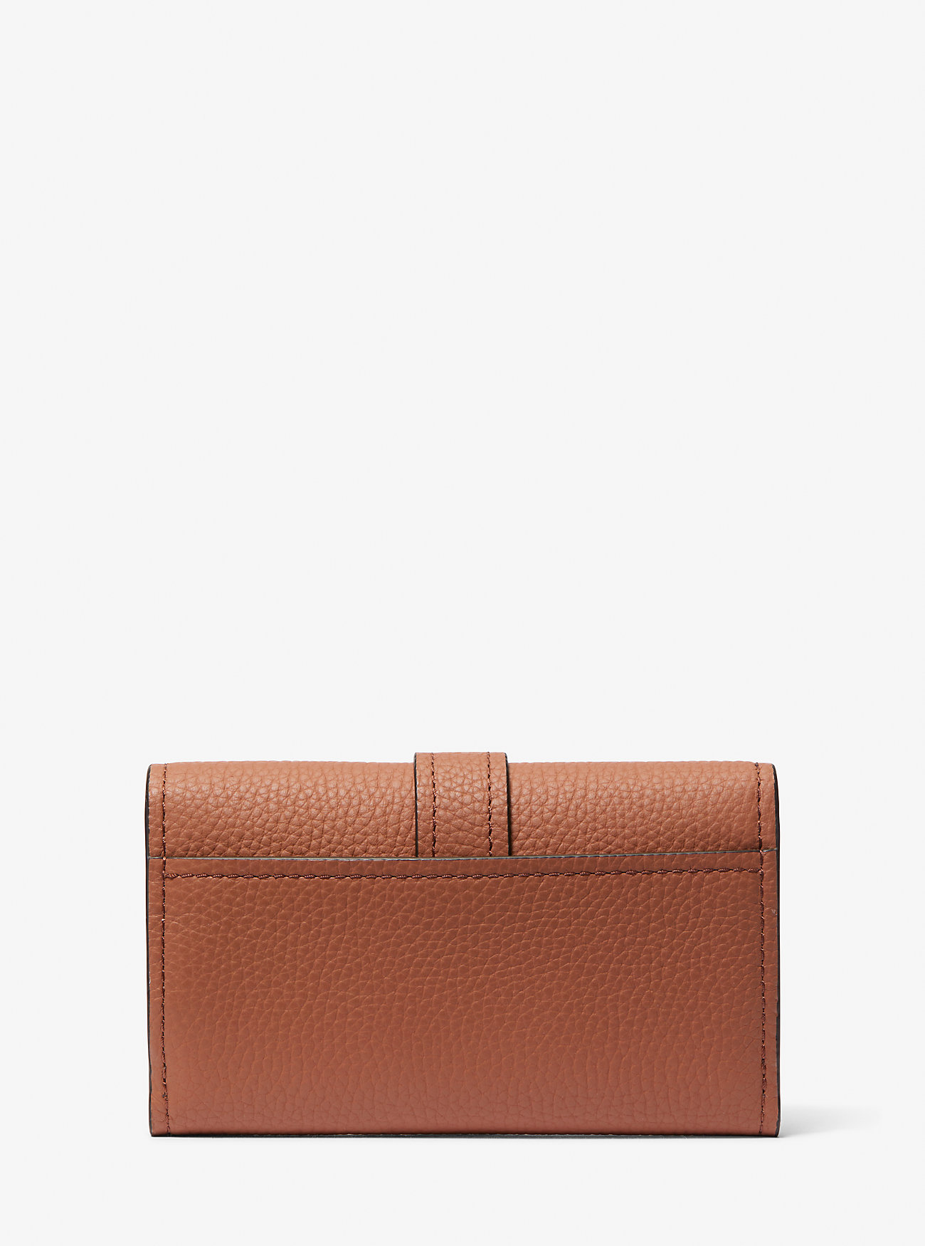 Nolita Medium Pebbled Leather Tri-Fold Wallet - LUGGAGE