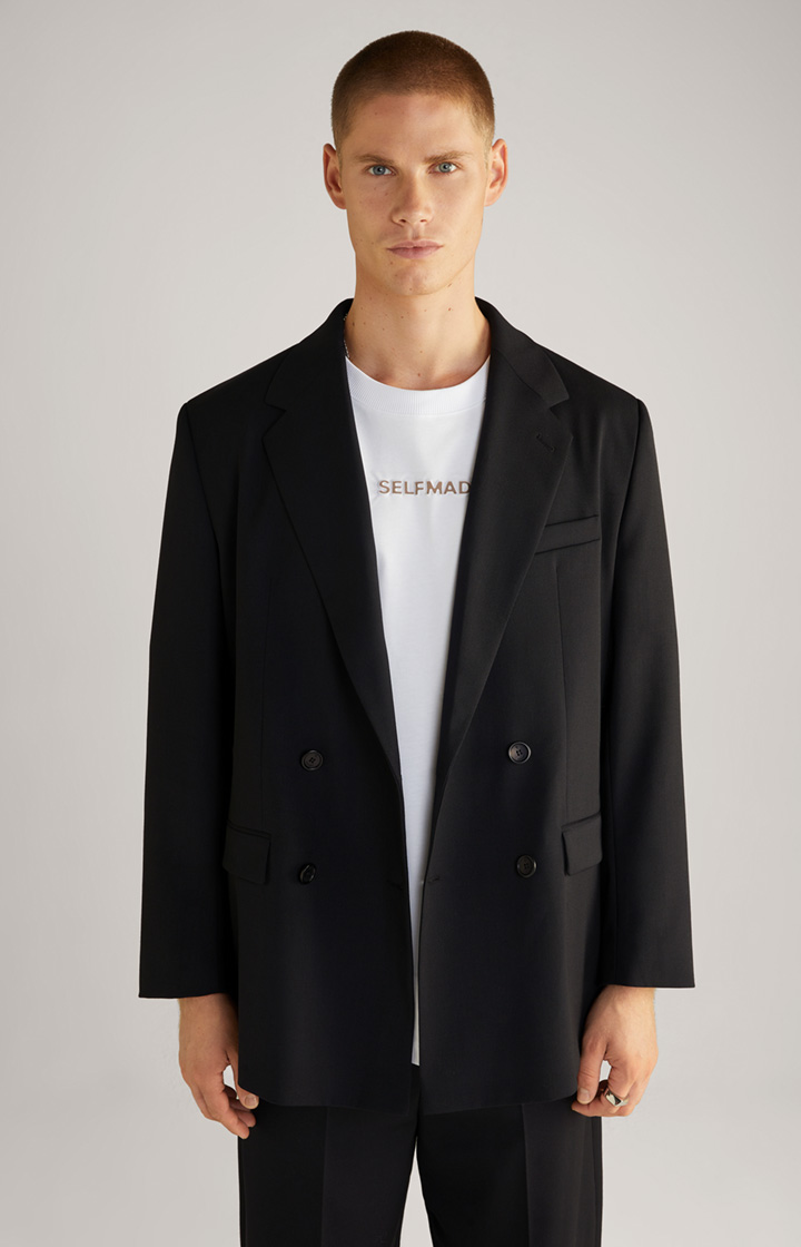 Unisex-Boyfriend-Blazer in Schwarz
