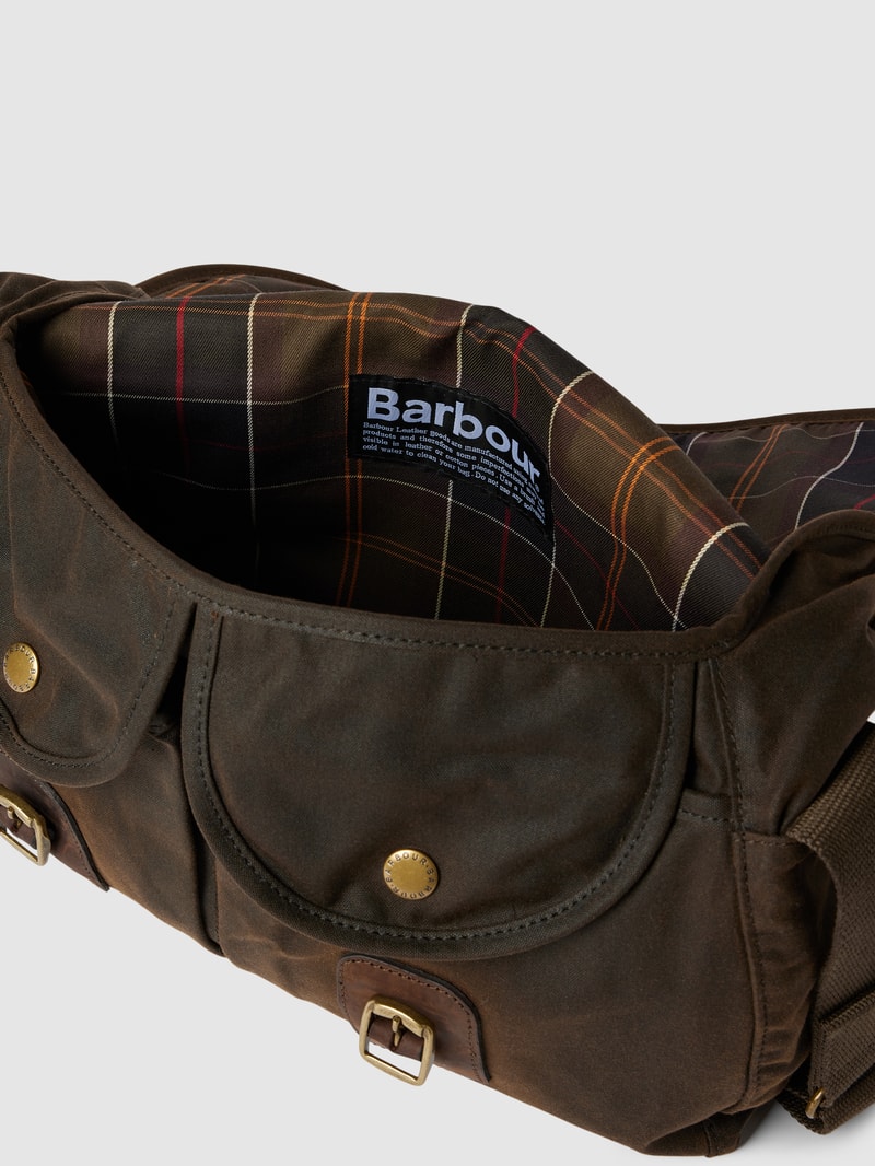 Laptoptasche mit Label-Prägung Modell 'TARRA' in olivgrün