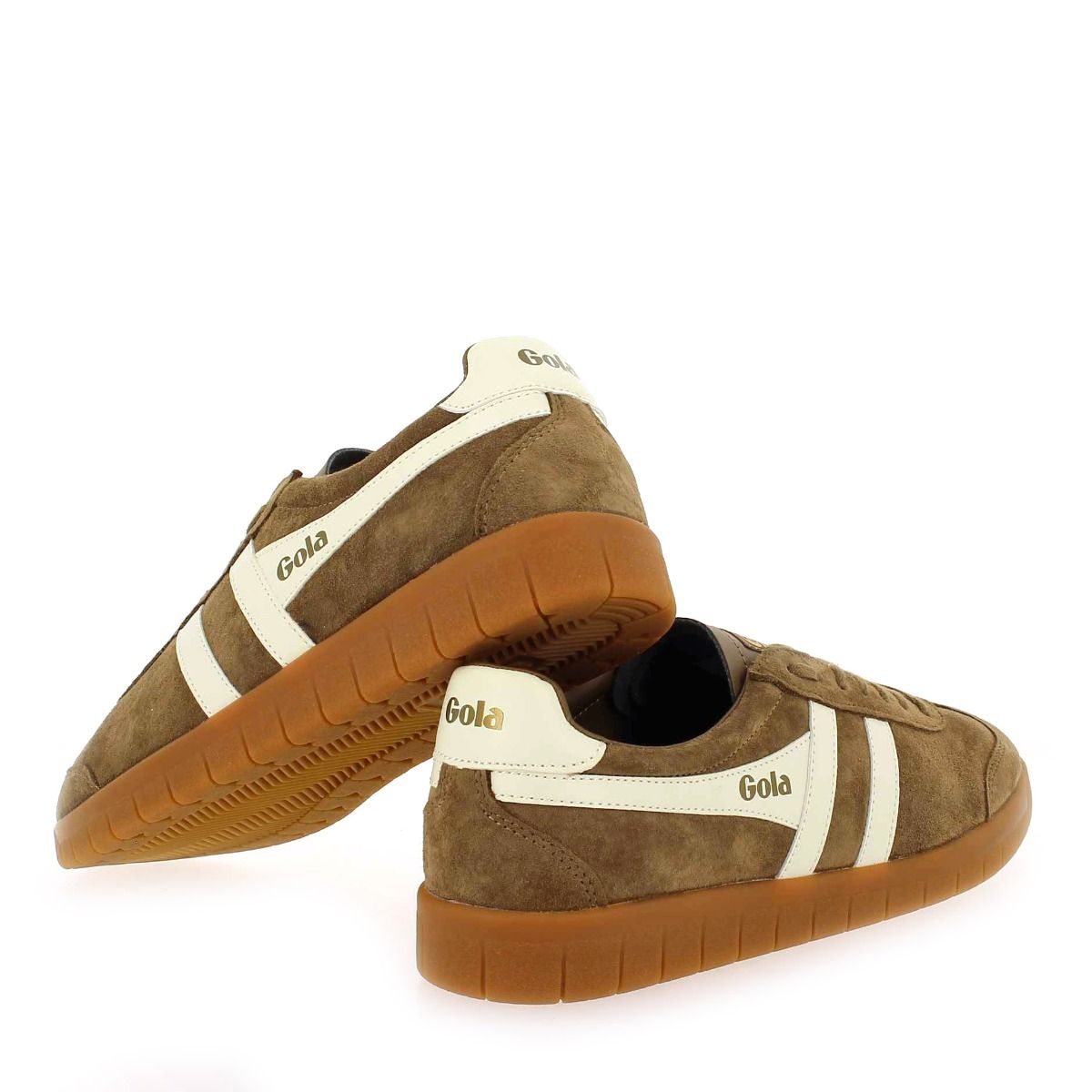 Gola  HURRICANE SUEDE CMB046 - Tabac Écru