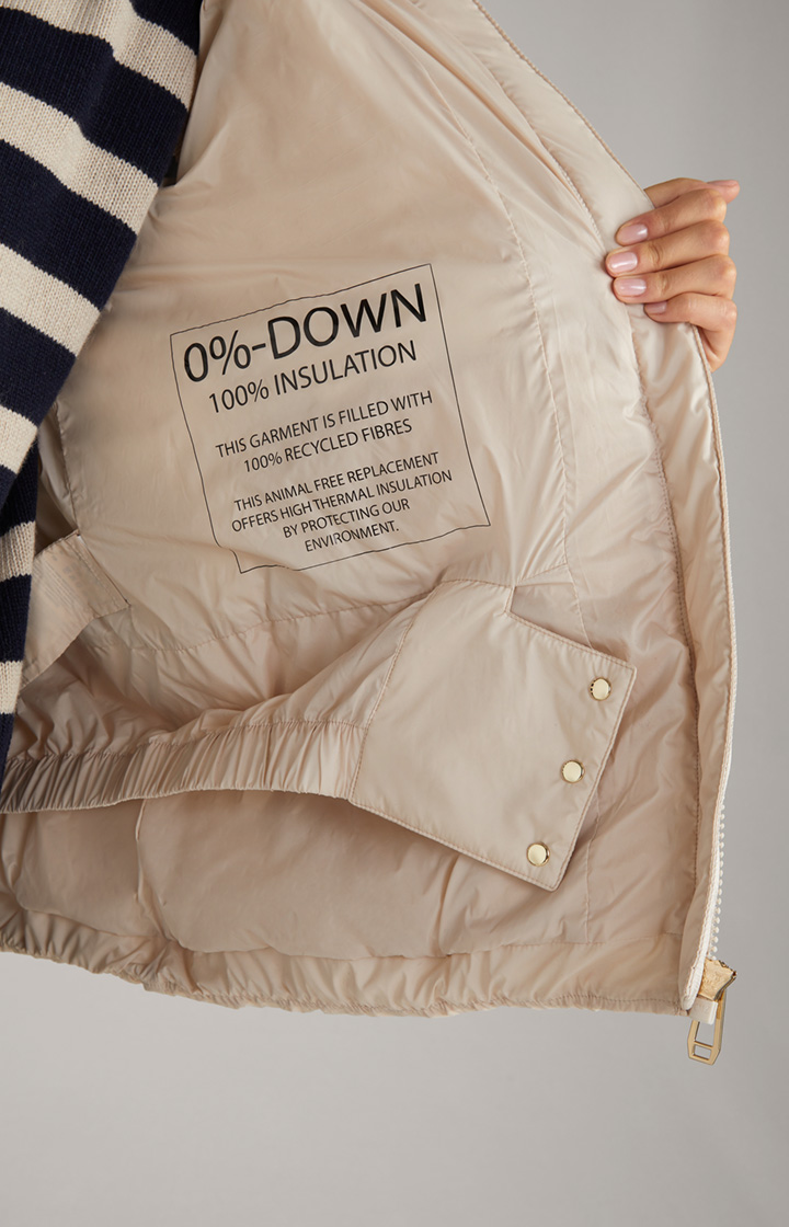 Oversized-Steppjacke in Offwhite