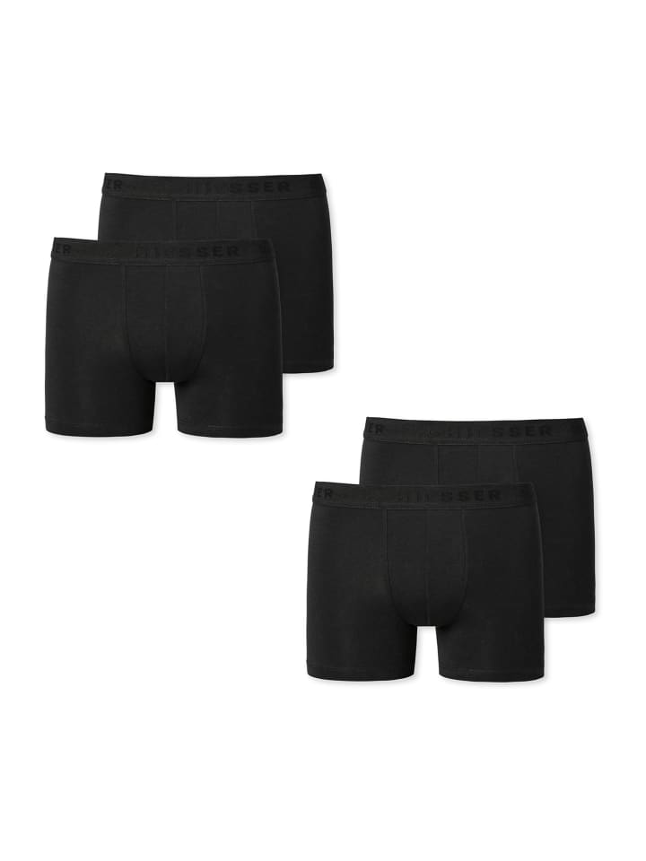 Schiesser Boxer Allday Basic in Schwarz günstig kaufen