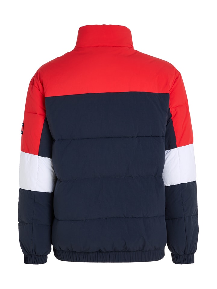 Tommy Hilfiger Winterjacke in Dunkelblau/ Rot günstig kaufen