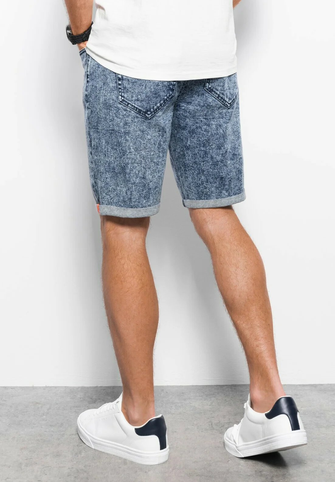 Pantalones cortos de mezclilla ombré