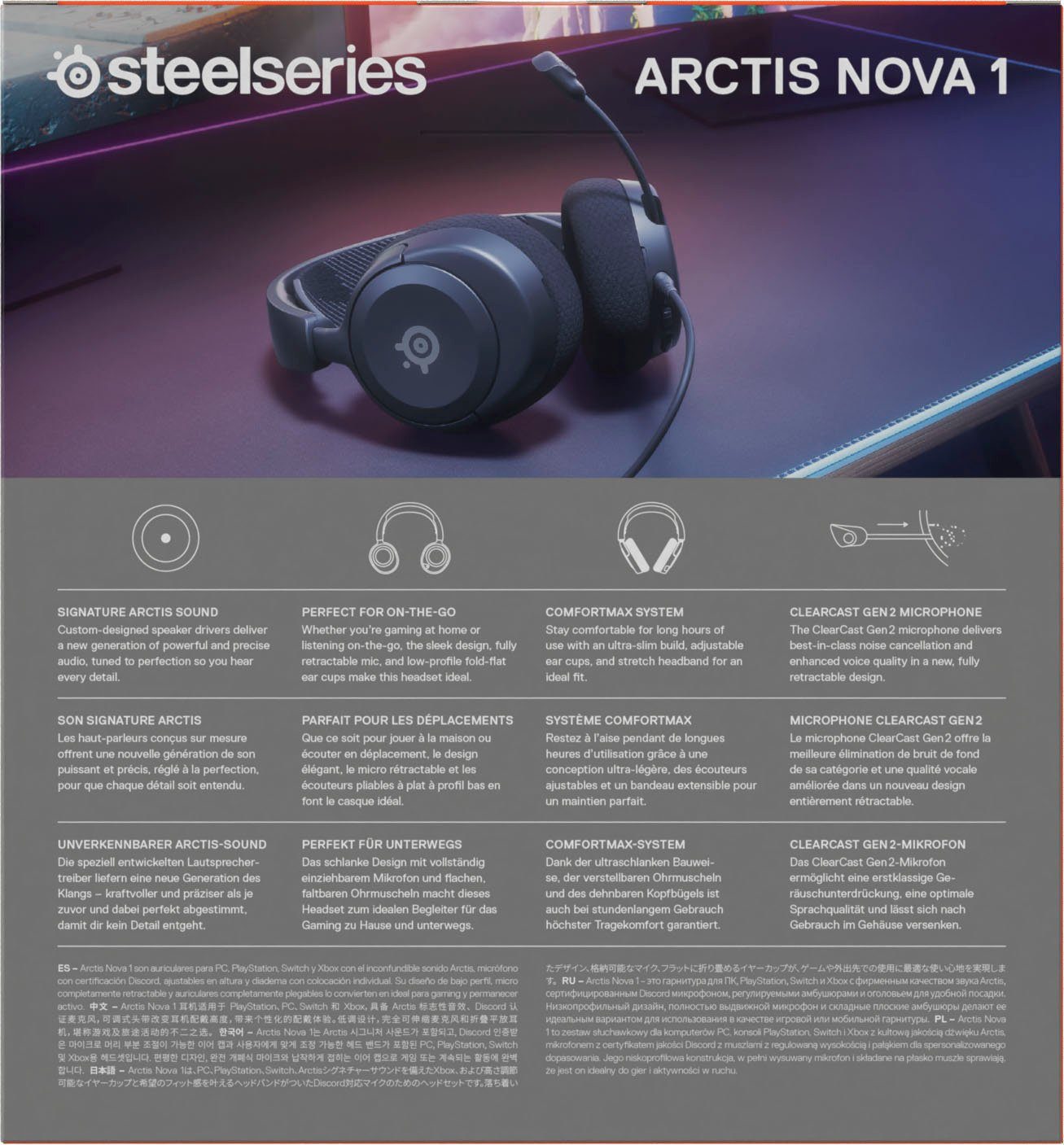 SteelSeries Arctis Nova 1 Gaming-Headset (Noise-Cancelling)