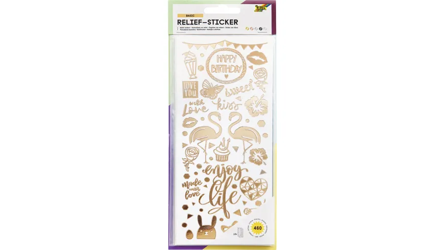 folia Relief-Sticker Ganzjahr-Motive 10 Blatt