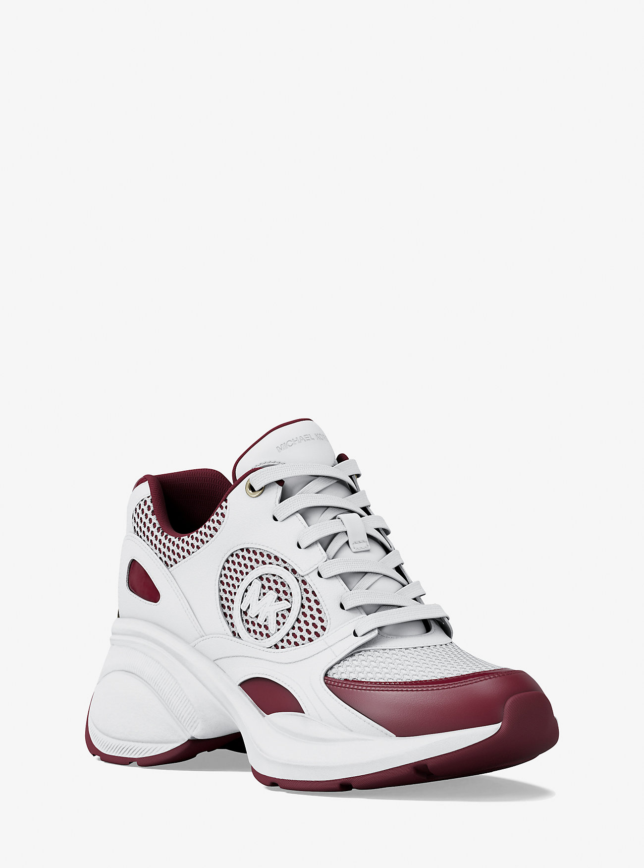 Zuma Leather and Mesh Trainer - MULBERRY