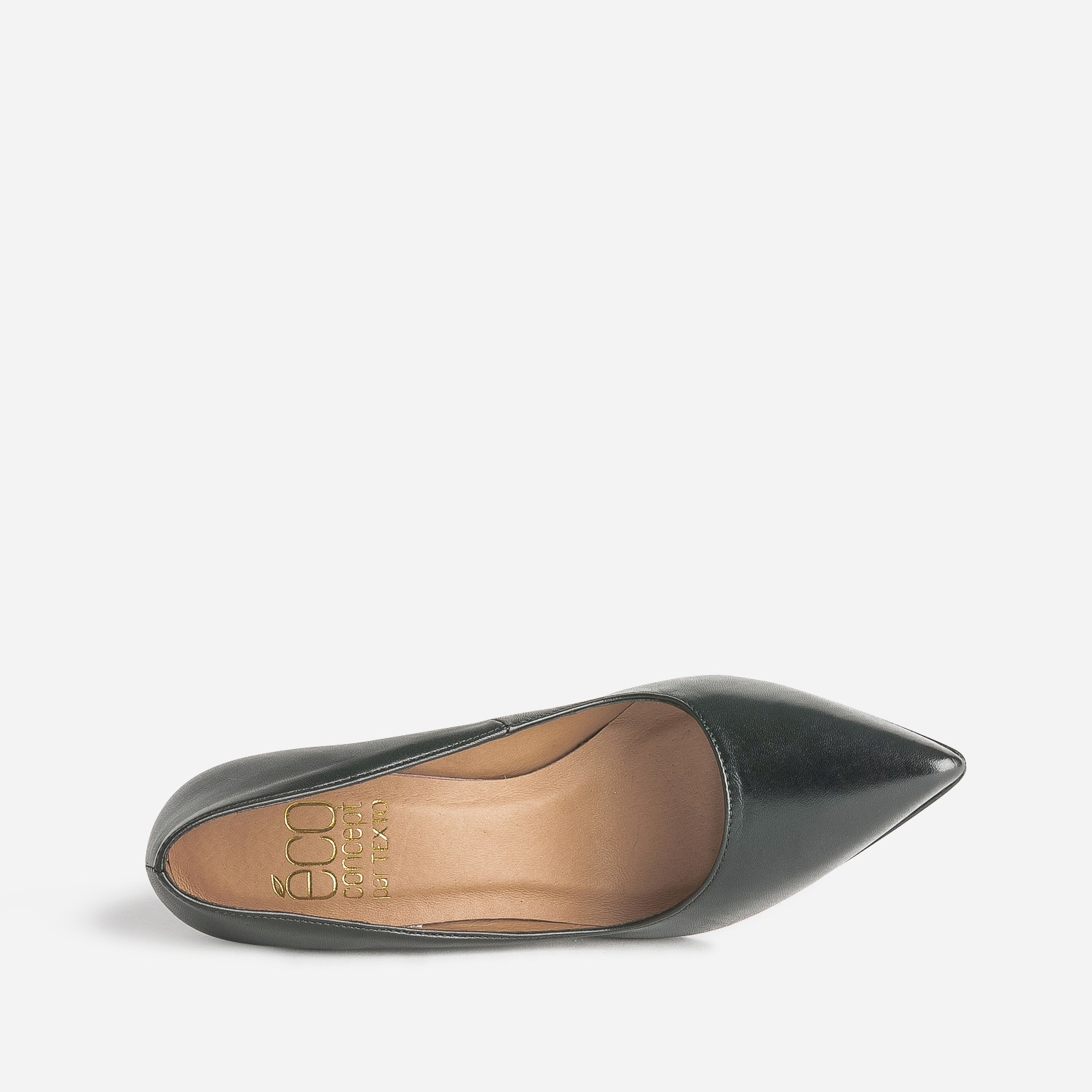 Stiletto TEXTO noir éco-conçu en cuir