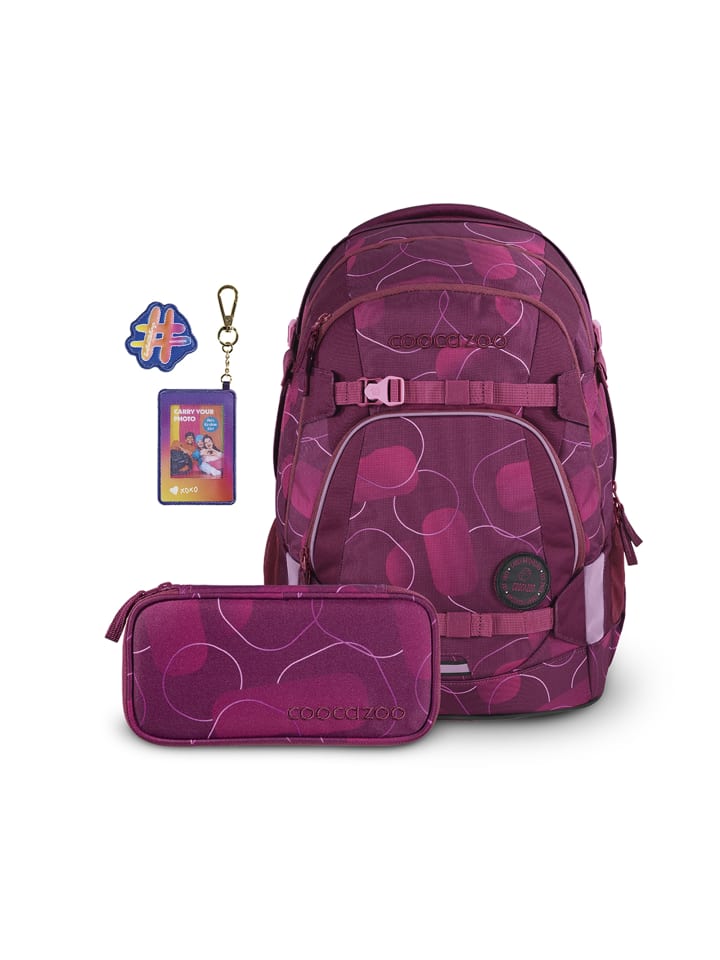 Coocazoo Schulrucksack-Set MATE   COLOUR UP-Set in Berry Bubbles & Follow Me günstig kaufen onesize