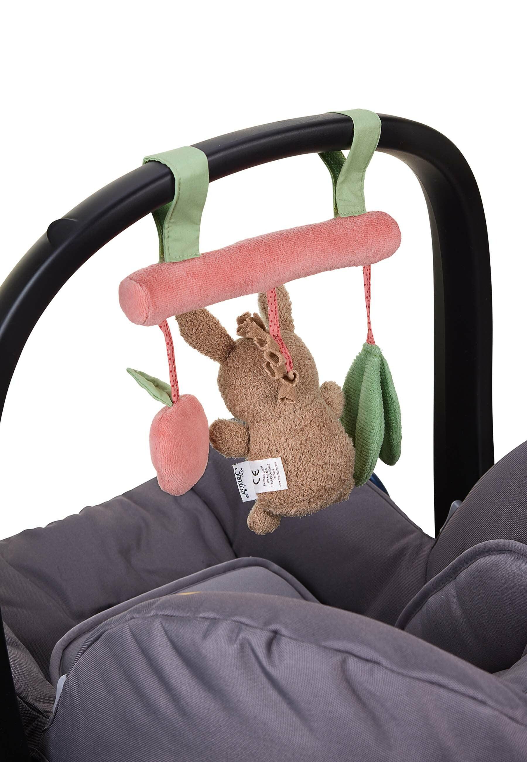 Spielzeug z. Aufhängen Esel Emmily hellrot, 17 cm