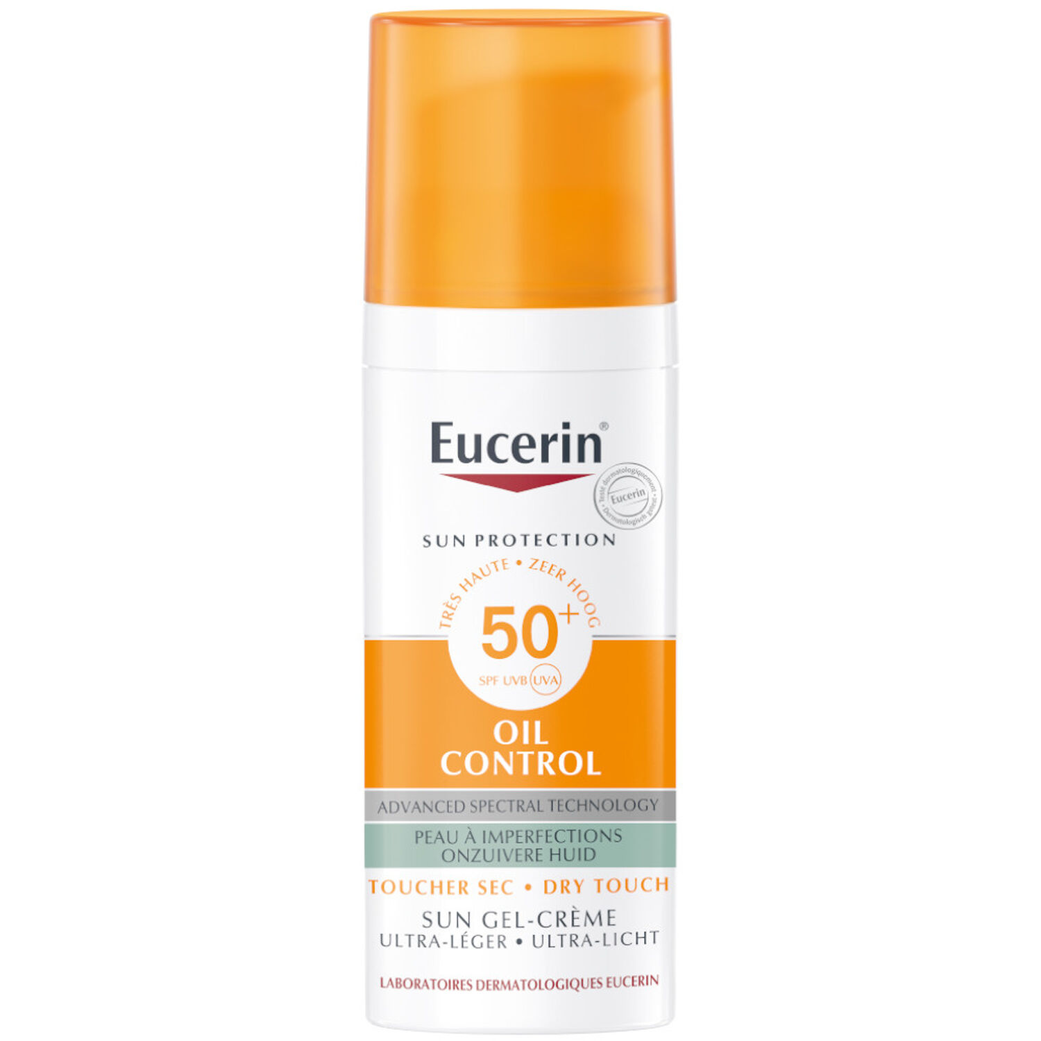 Eucerin Sun Oil Control SPF50+ Gel Crème - Peau à Imperfections