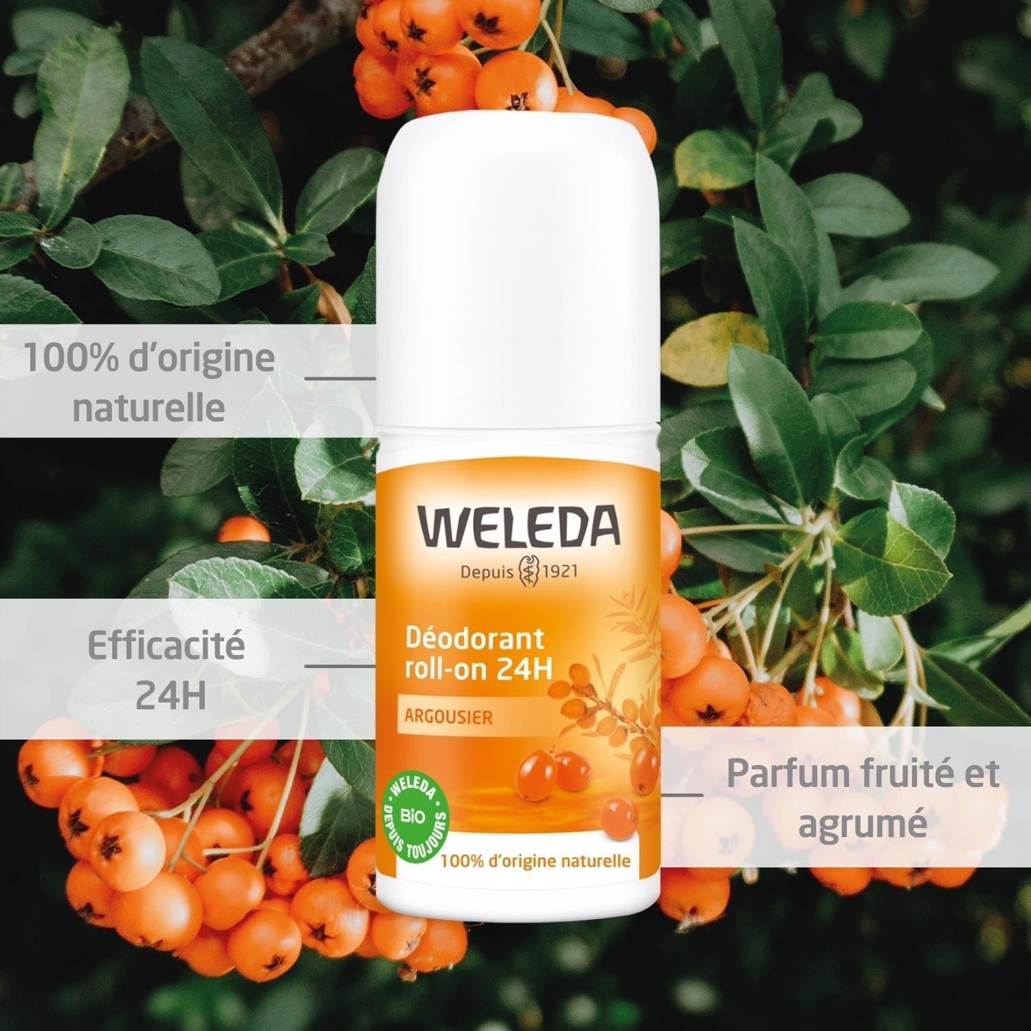 Weleda Duo 24H homoktövis golyós dezodor - 2 x 50ml