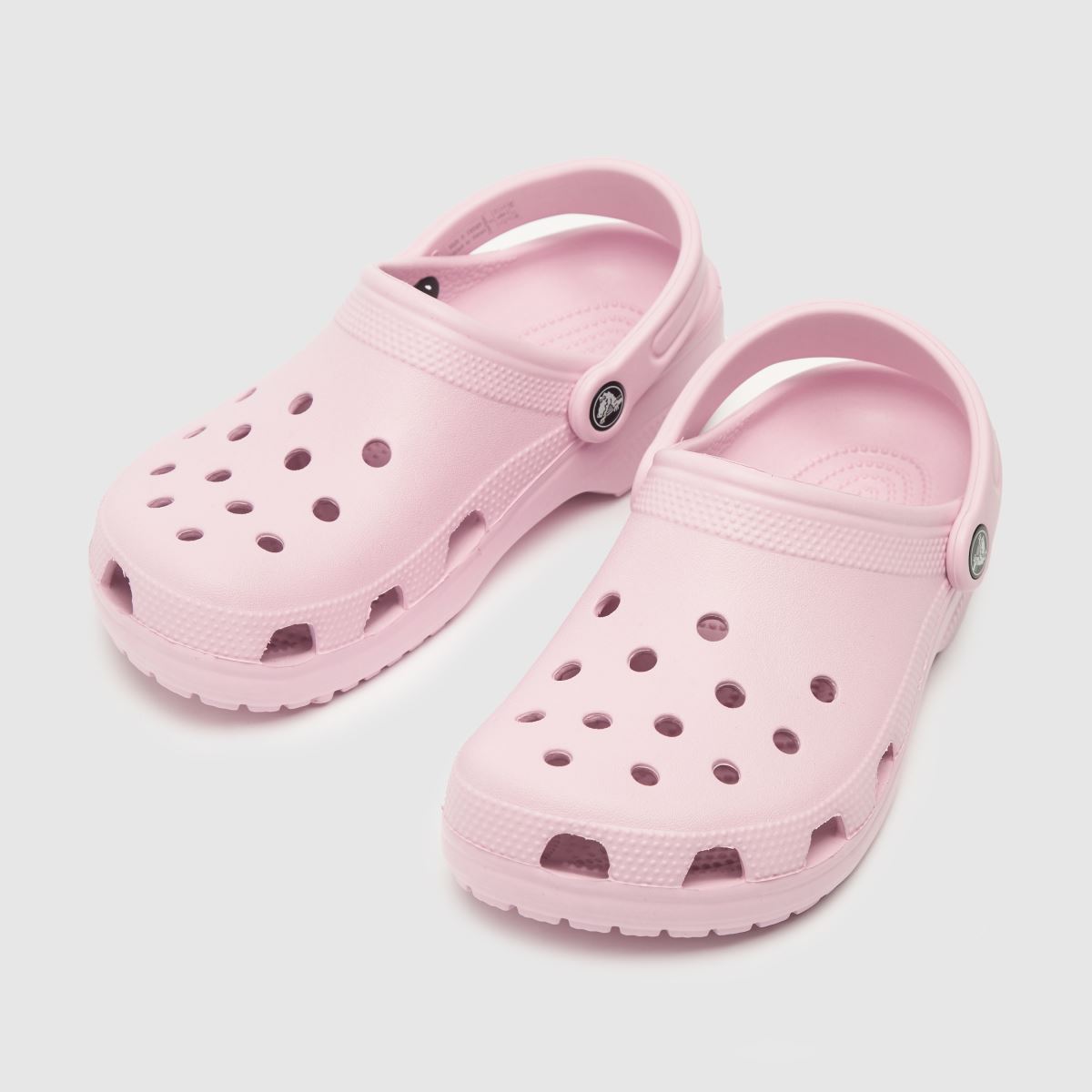 Crocs ljusrosa klassiska träskor för flickor och ungdomar