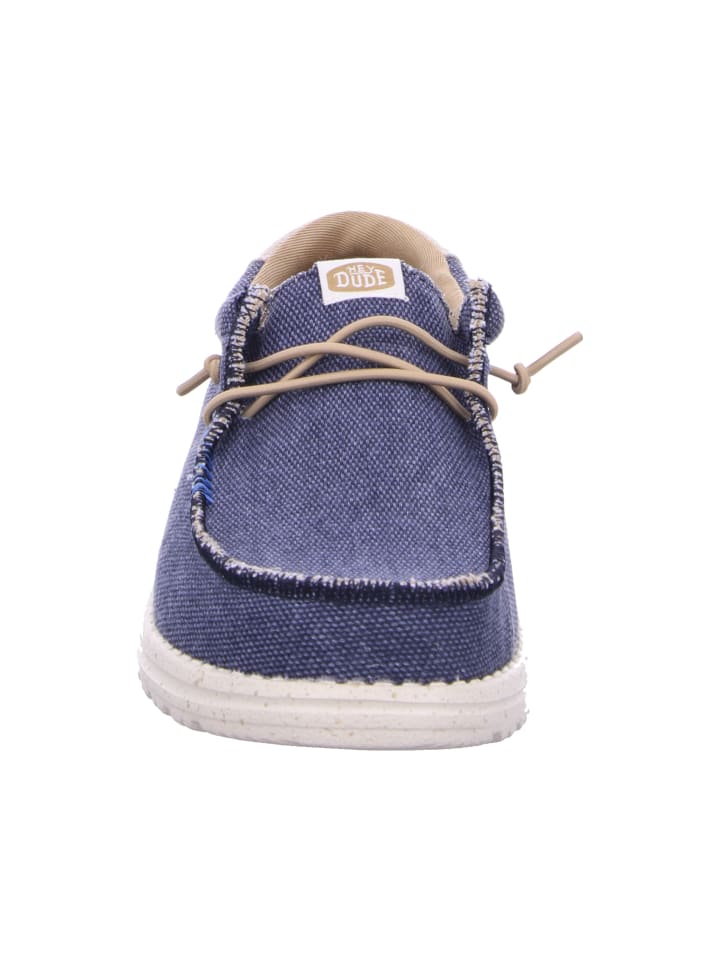 Hey Dude Mokassins Wally Coastline Jute in Navy günstig kaufen