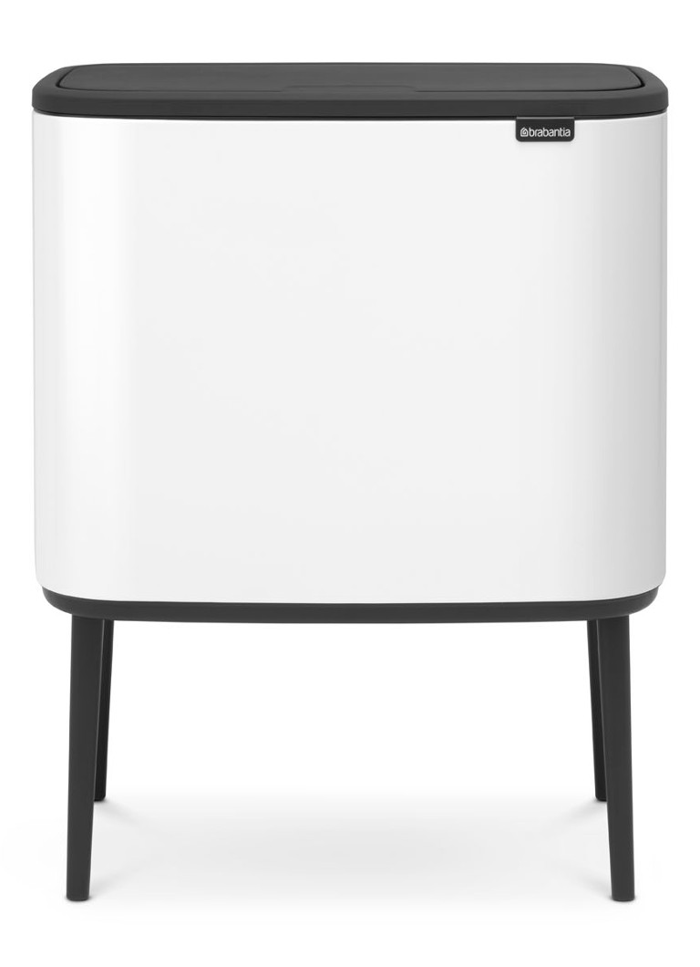 Pojemnik do segregacji odpadów Brabantia Bo Touch Bin z pokrywą i nóżkami, 3 x 11 litrów