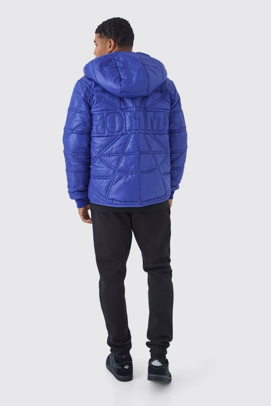 Homme Steppjacke mit Kapuze
