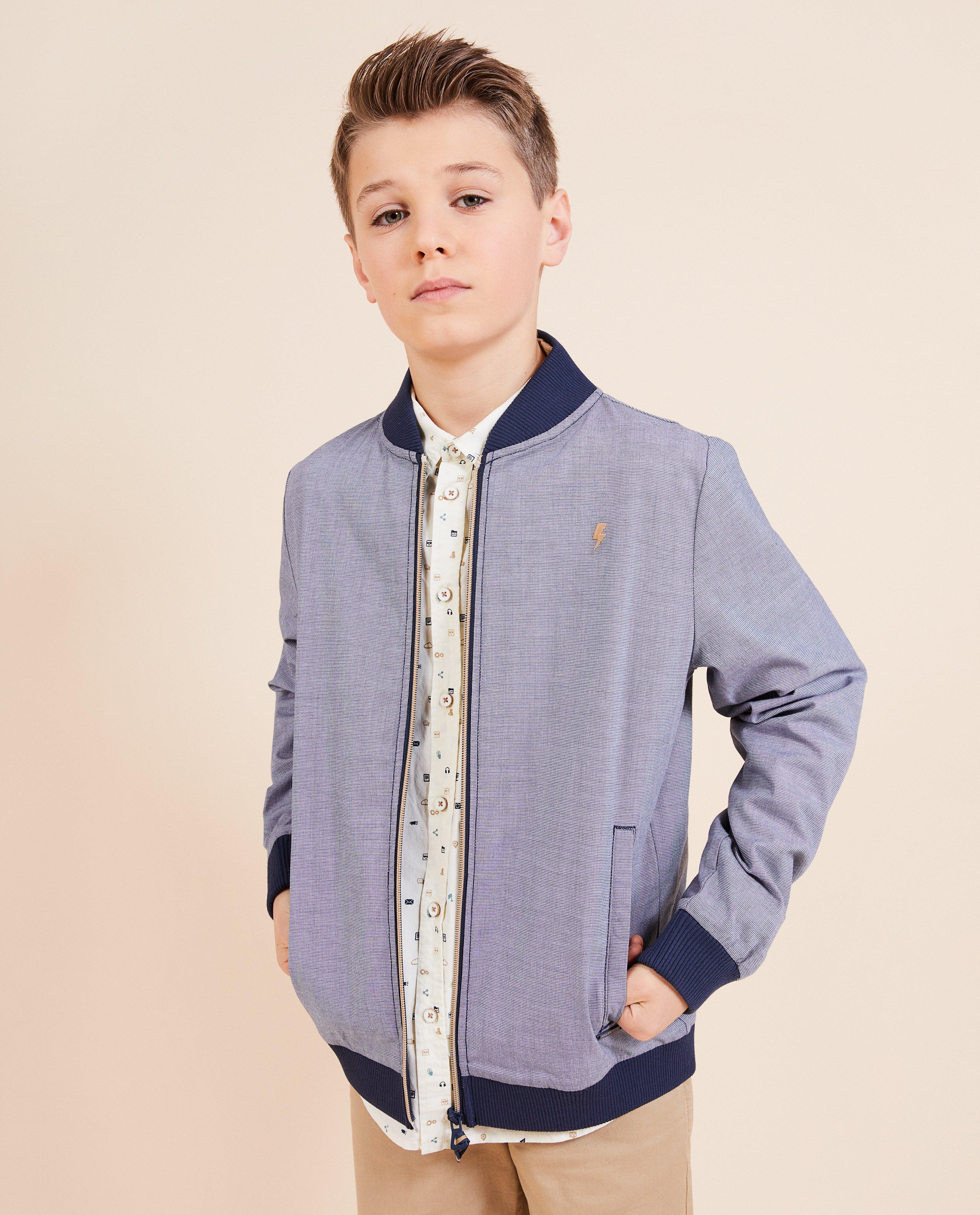 Jachetă bomber Kidz Nation Blue, albastru închis pentru petrecere