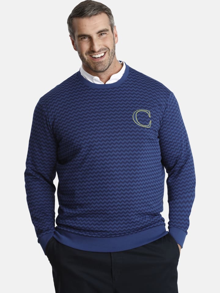 Charles Colby Sweatshirt EARL LEMUEL in blau günstig kaufen