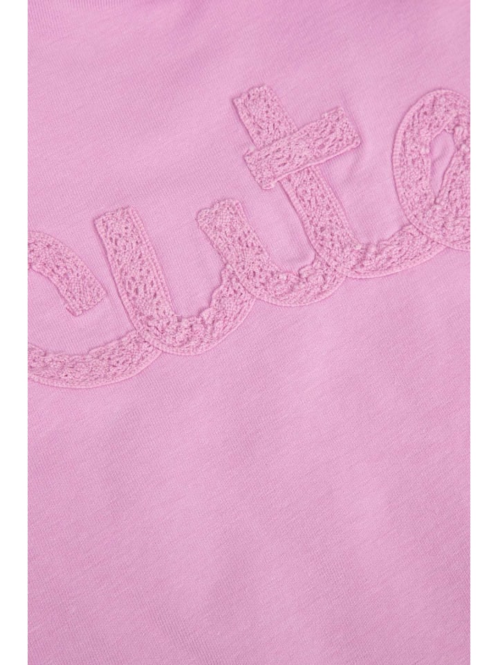 Coccodrillo T-shirt mit langen Ärmeln in rosa günstig kaufen