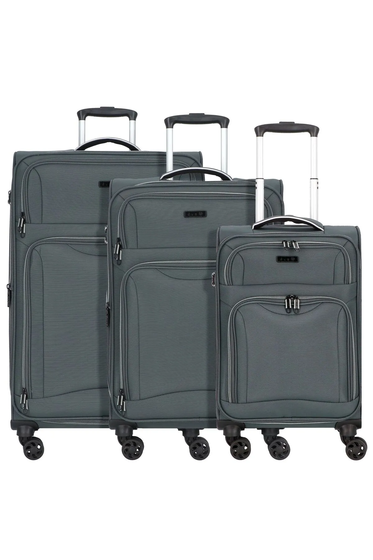 D&N  Travel Line 9204 4 Rollen Kofferset 3-teilig
