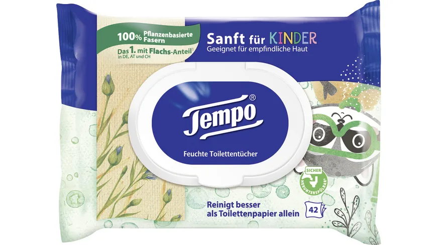 Tempo feuchtes Toilettenpapier Sanft für Kinder