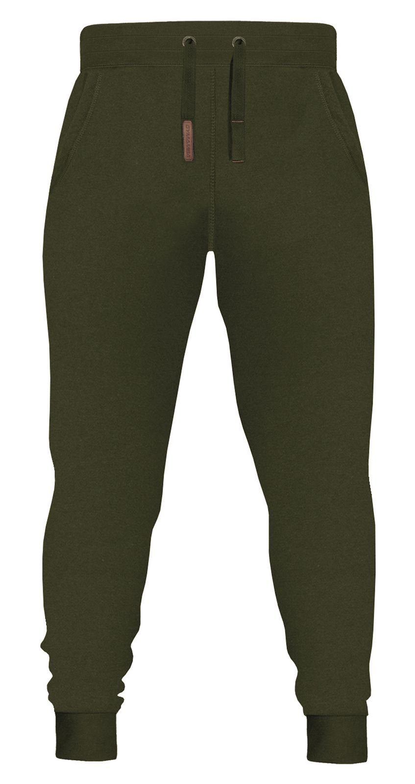 GYMAMBA Jogginganzug Herren leather olivegrün (2-tlg), mit Kapuze