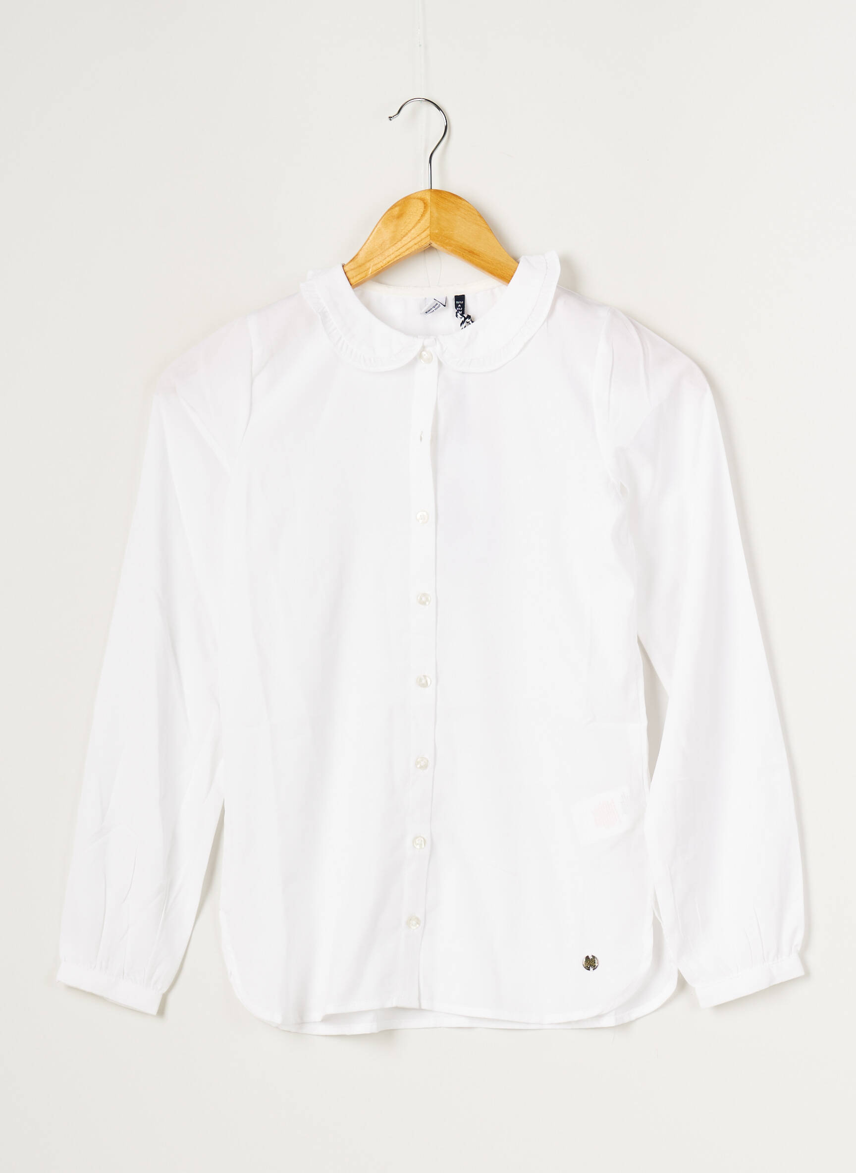 3 Pommes Chemisiers Fille couleur blanc