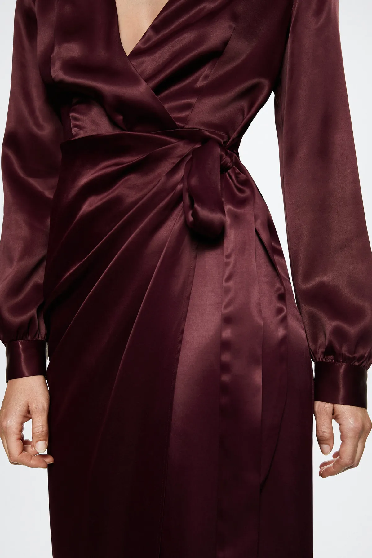 MANGO  37007769 Kleider und Overalls Burgund