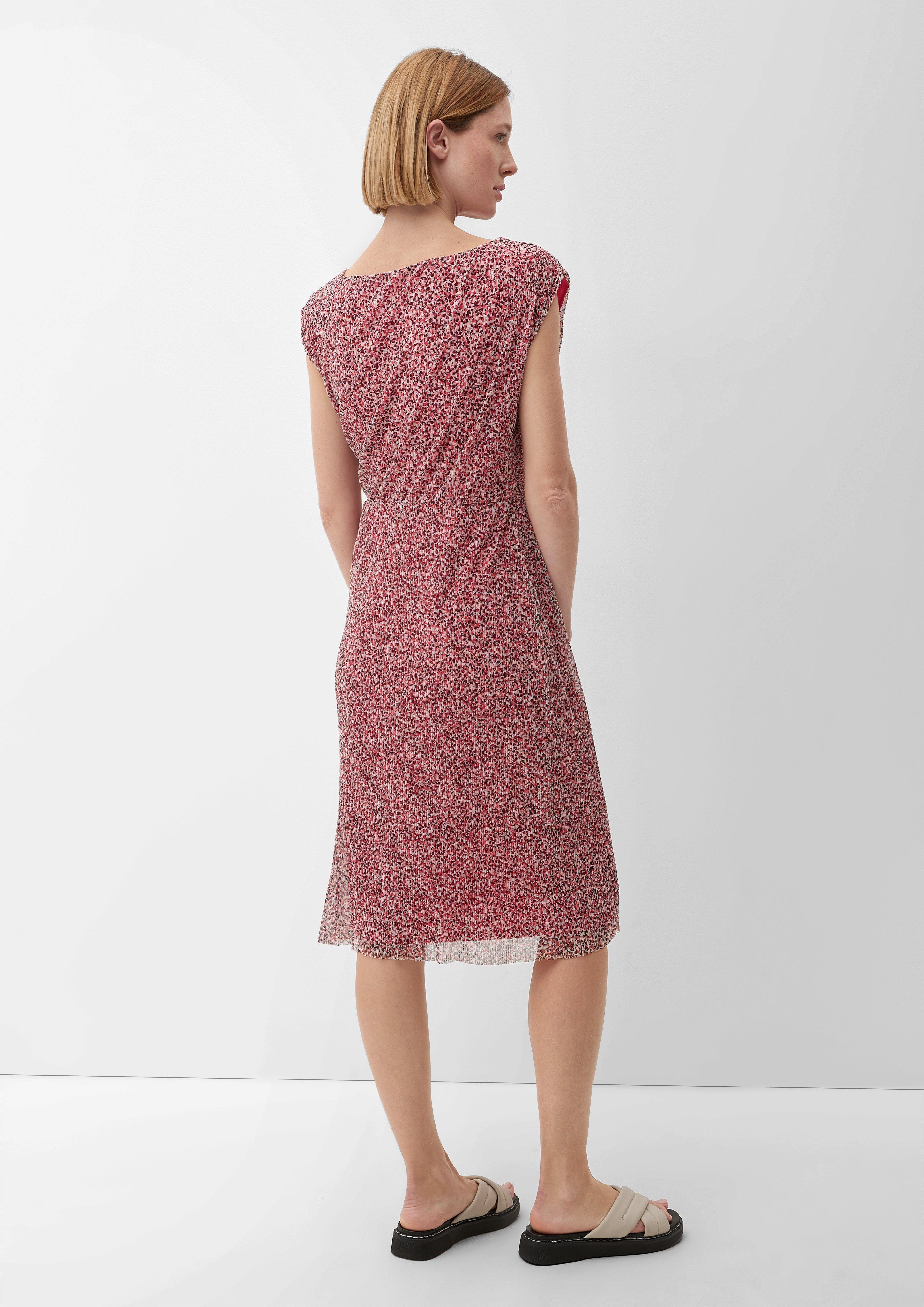 Mesh-Kleid mit Plisseefalten  2132481-45A5