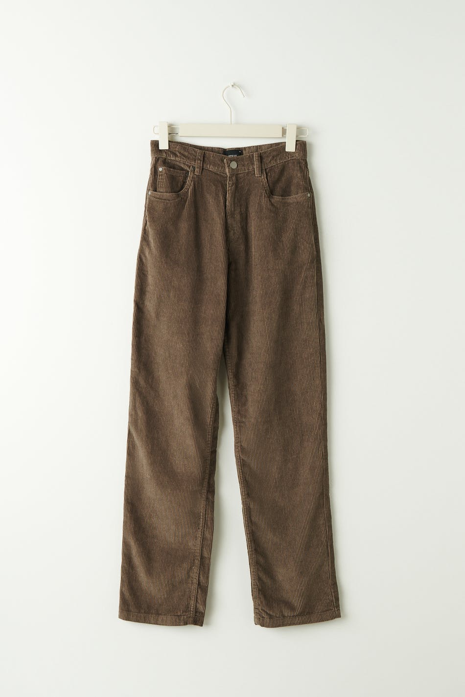 Straight cord trousers