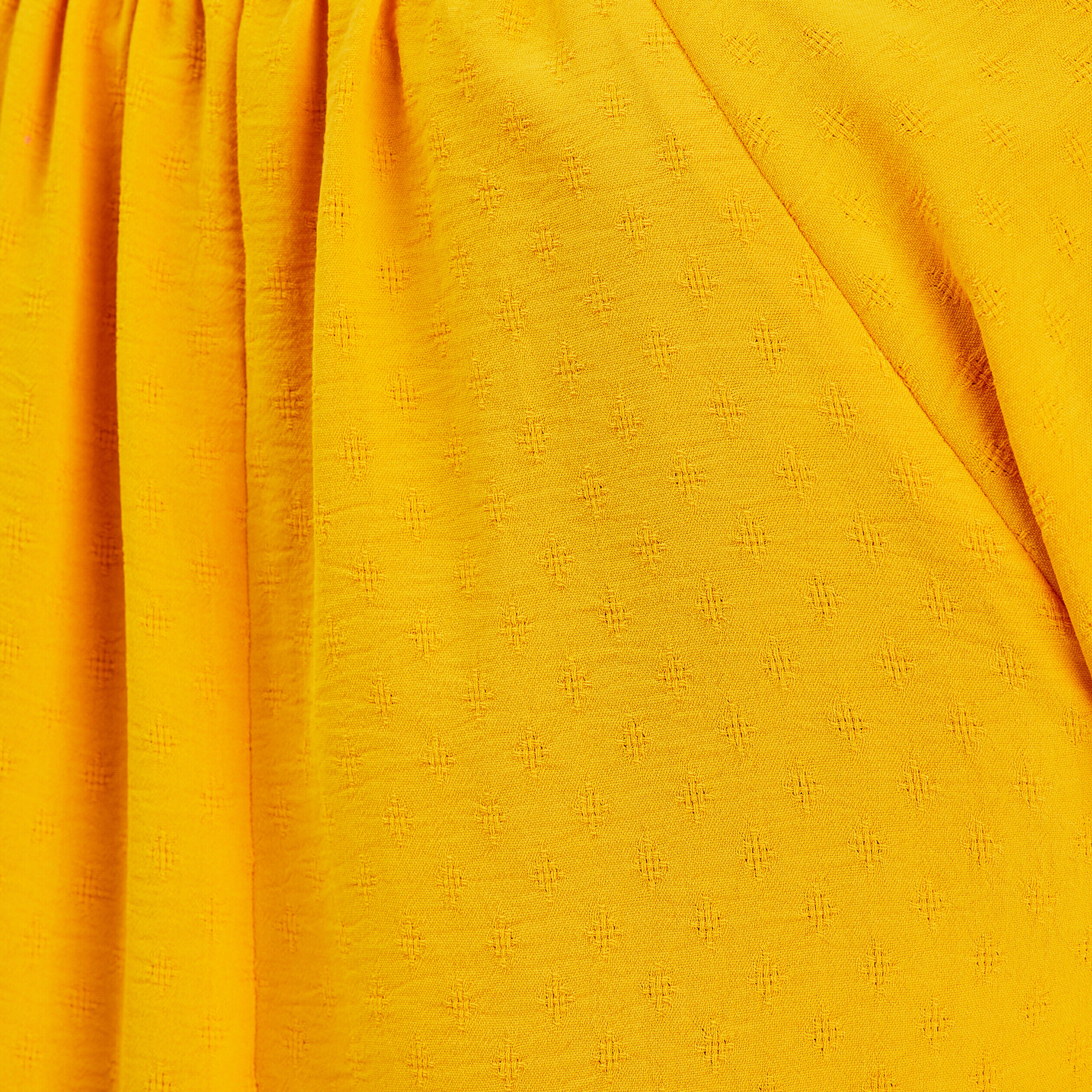 Blouse manches courtes jaune foncé femme | Cache Cache